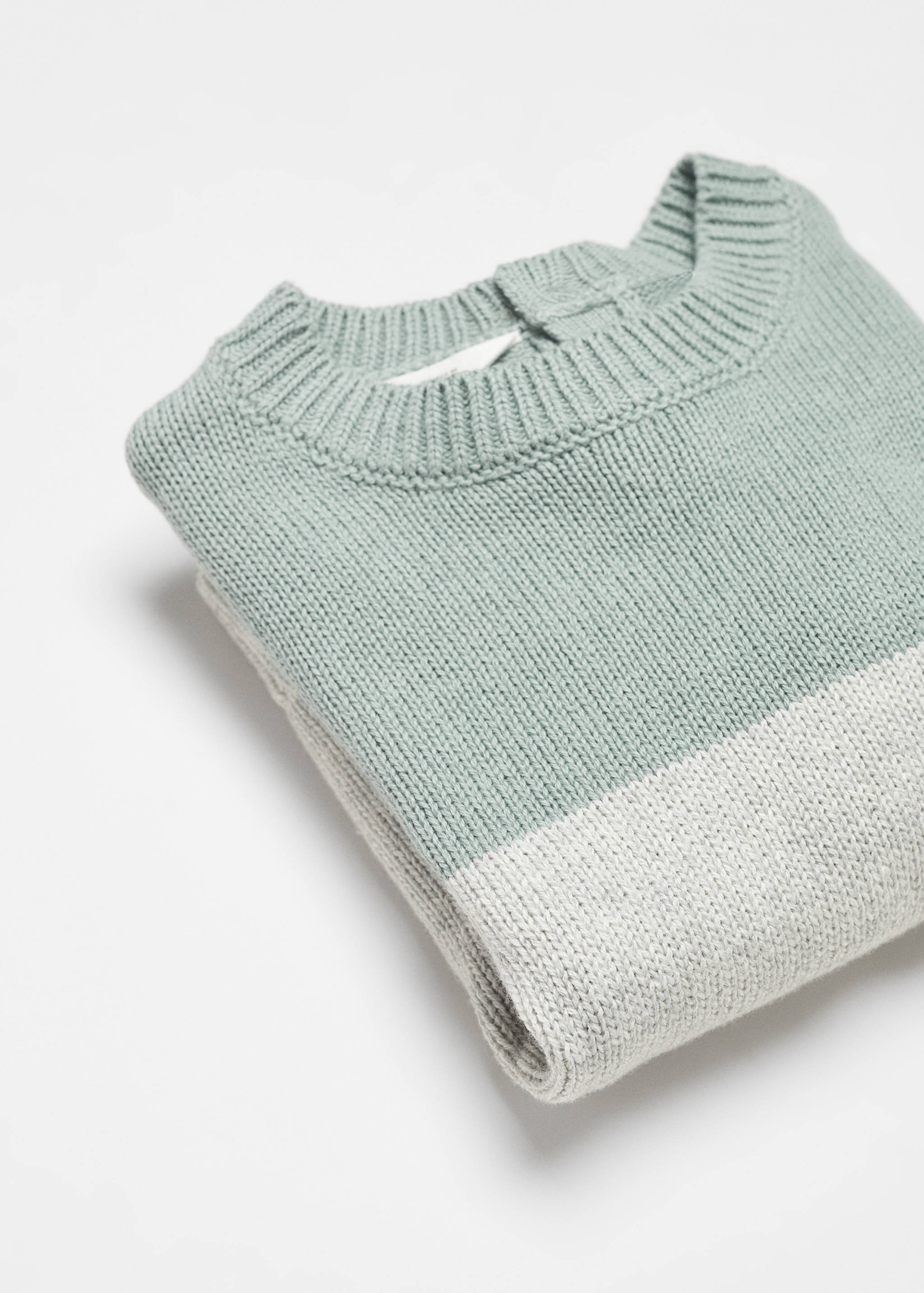 Contrasting knit sweater - Details of the article 8