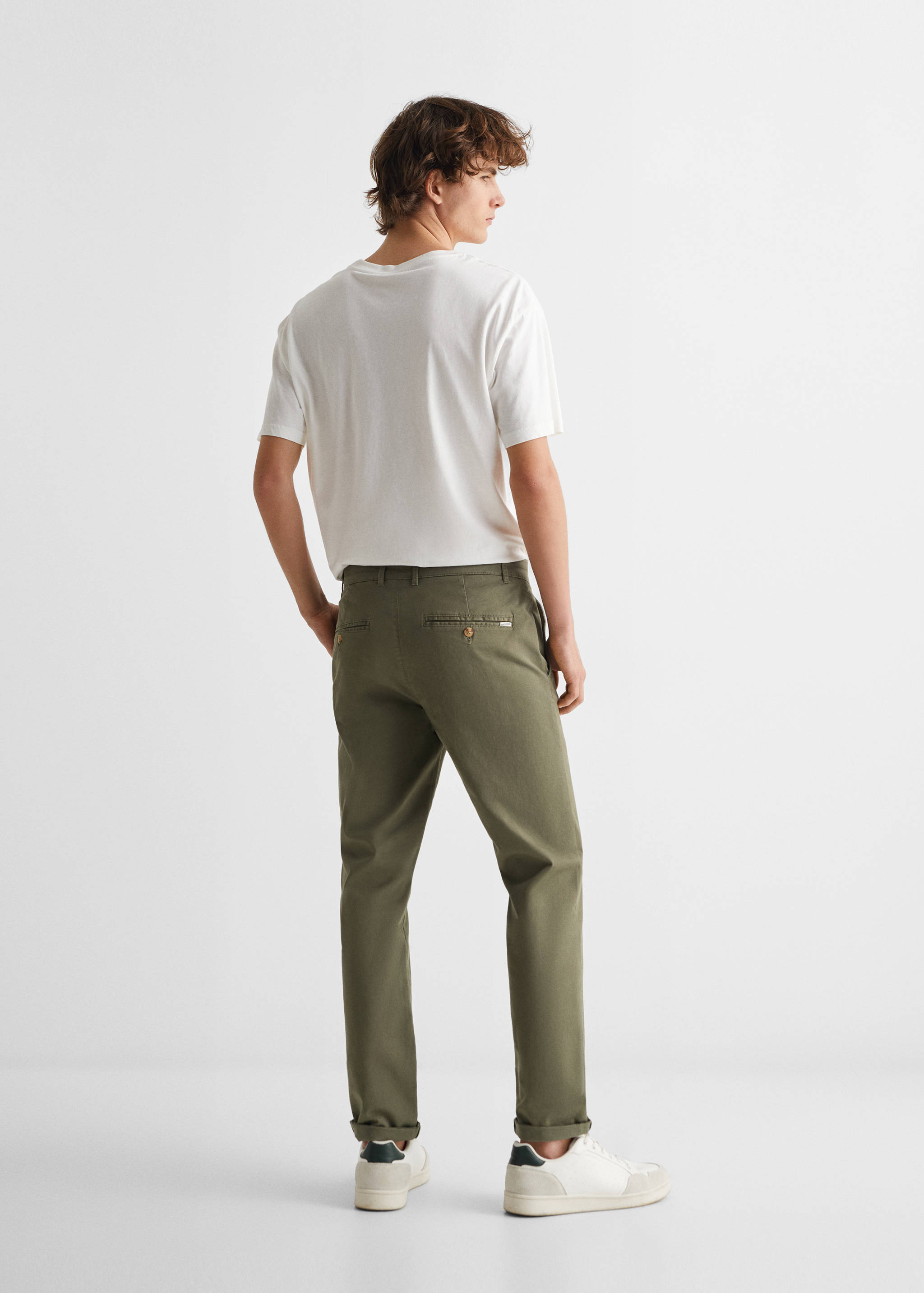 Cotton chinos - Reverse of the article
