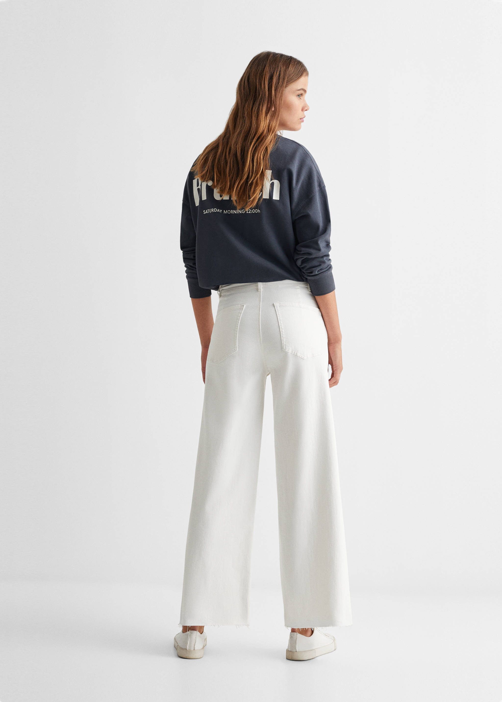 Jupe-culotte jean taille haute - Verso de l’article