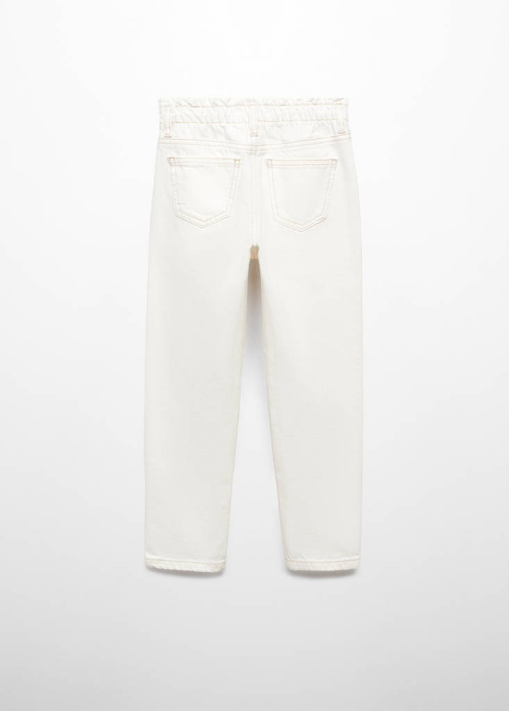 Paperbag jeans — White