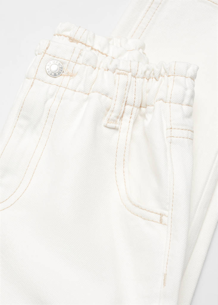 Paperbag jeans — White