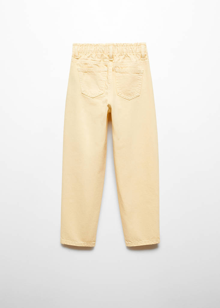 Paperbag jeans — Pastel Yellow