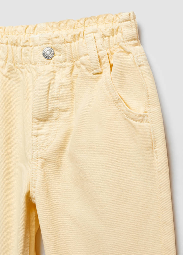 Paperbag jeans — Pastel Yellow