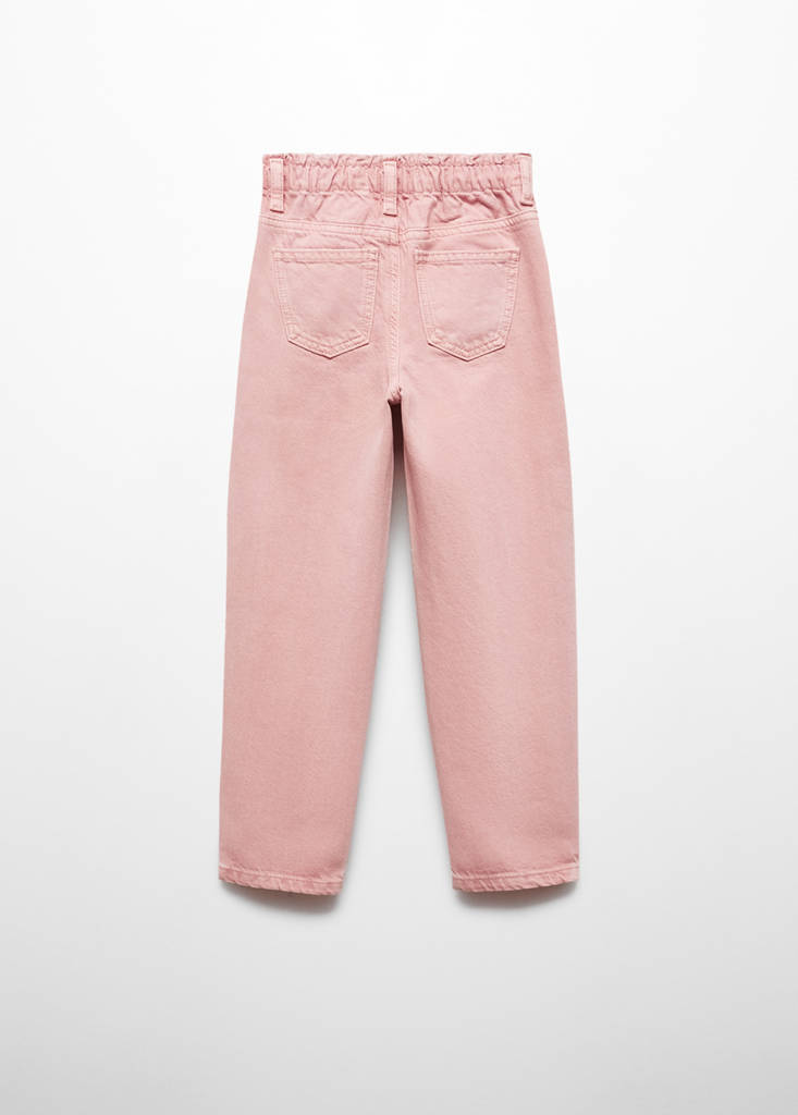 Paperbag jeans — Pink