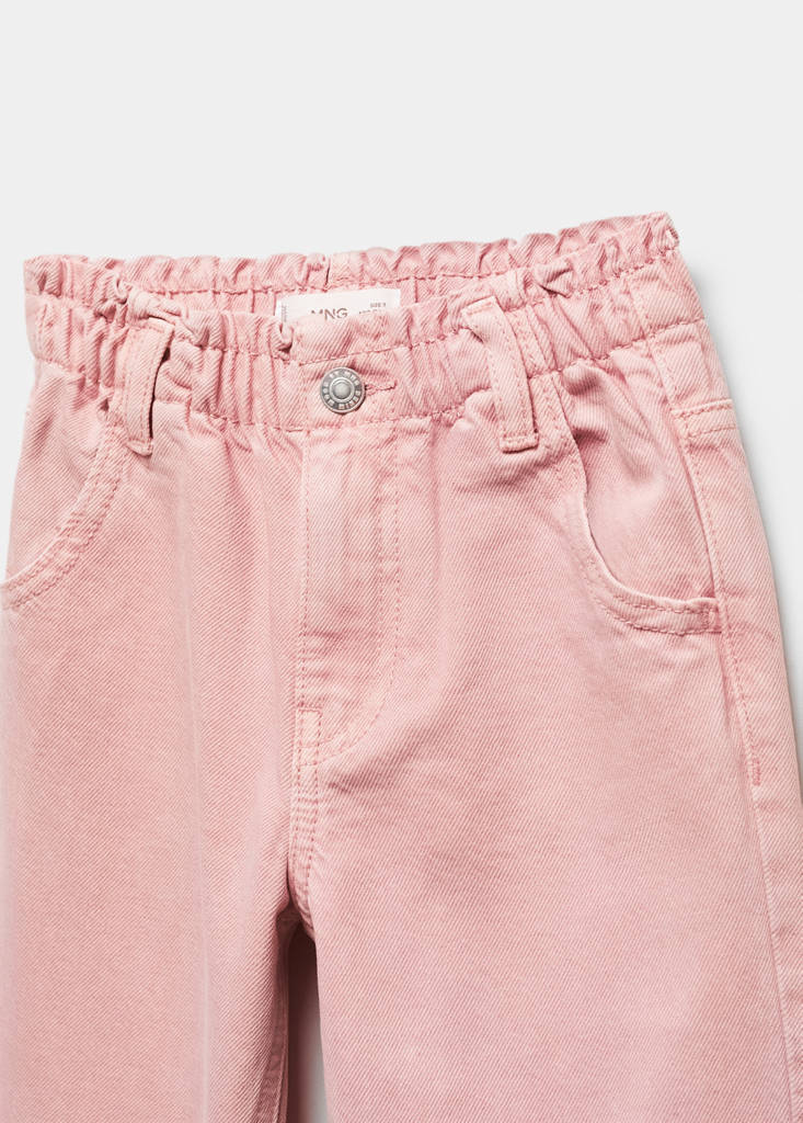 Paperbag jeans — Pink