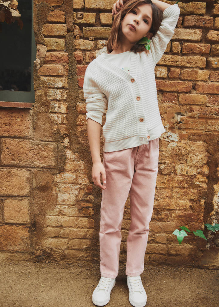 Paperbag jeans — Pink