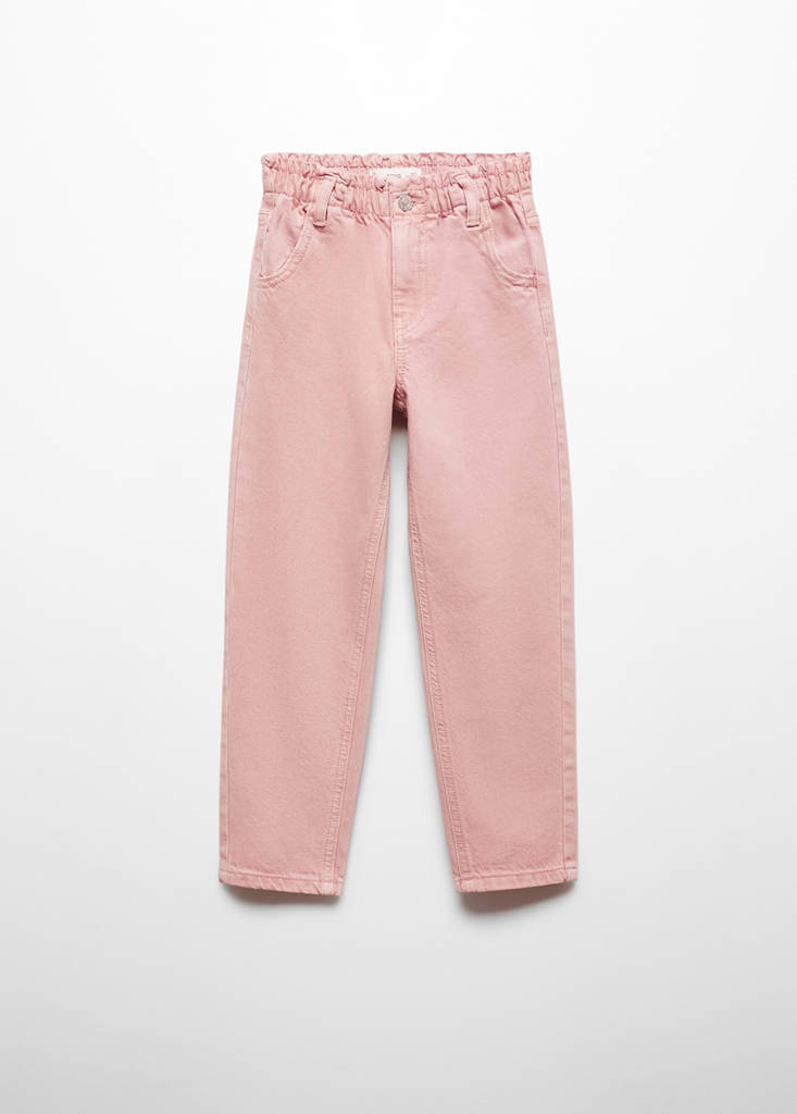 Paperbag jeans — Pink