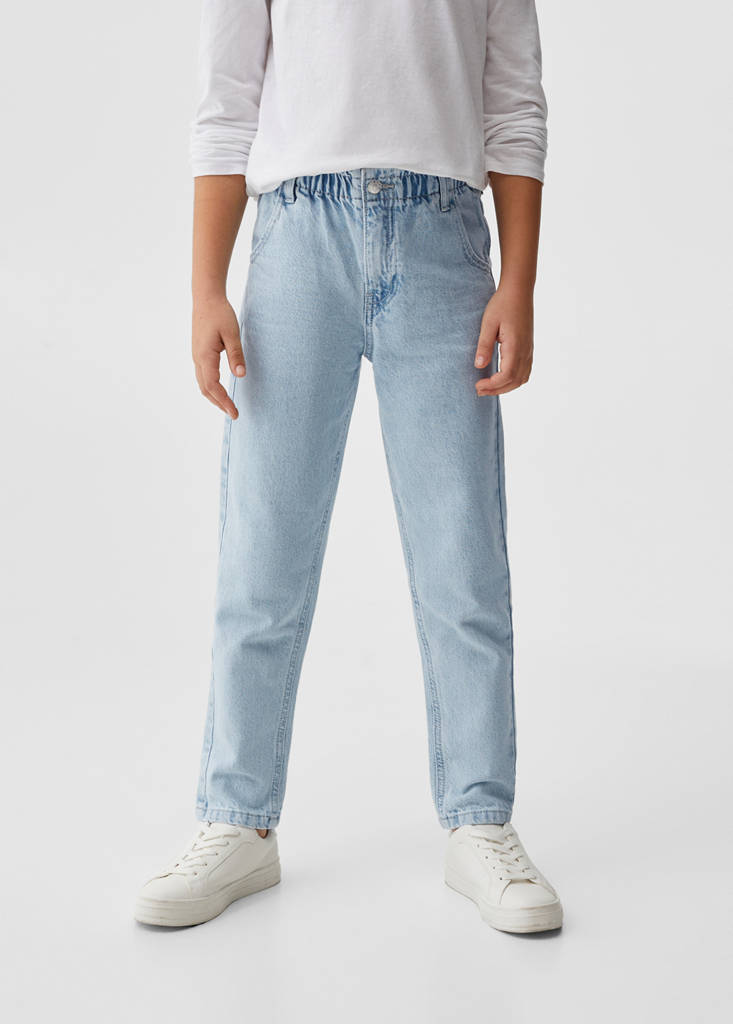 Paperbag jeans — Light Blue