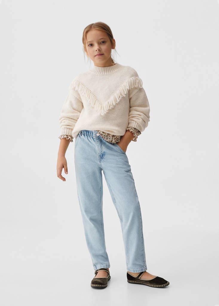 Paperbag jeans — Light Blue