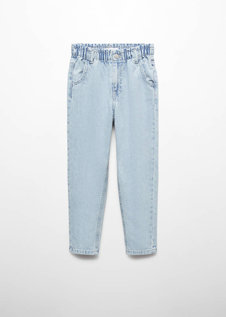 Paperbag jeans — Light Blue