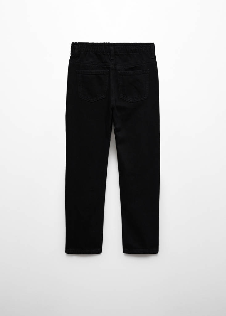 Paperbag jeans — Black denim