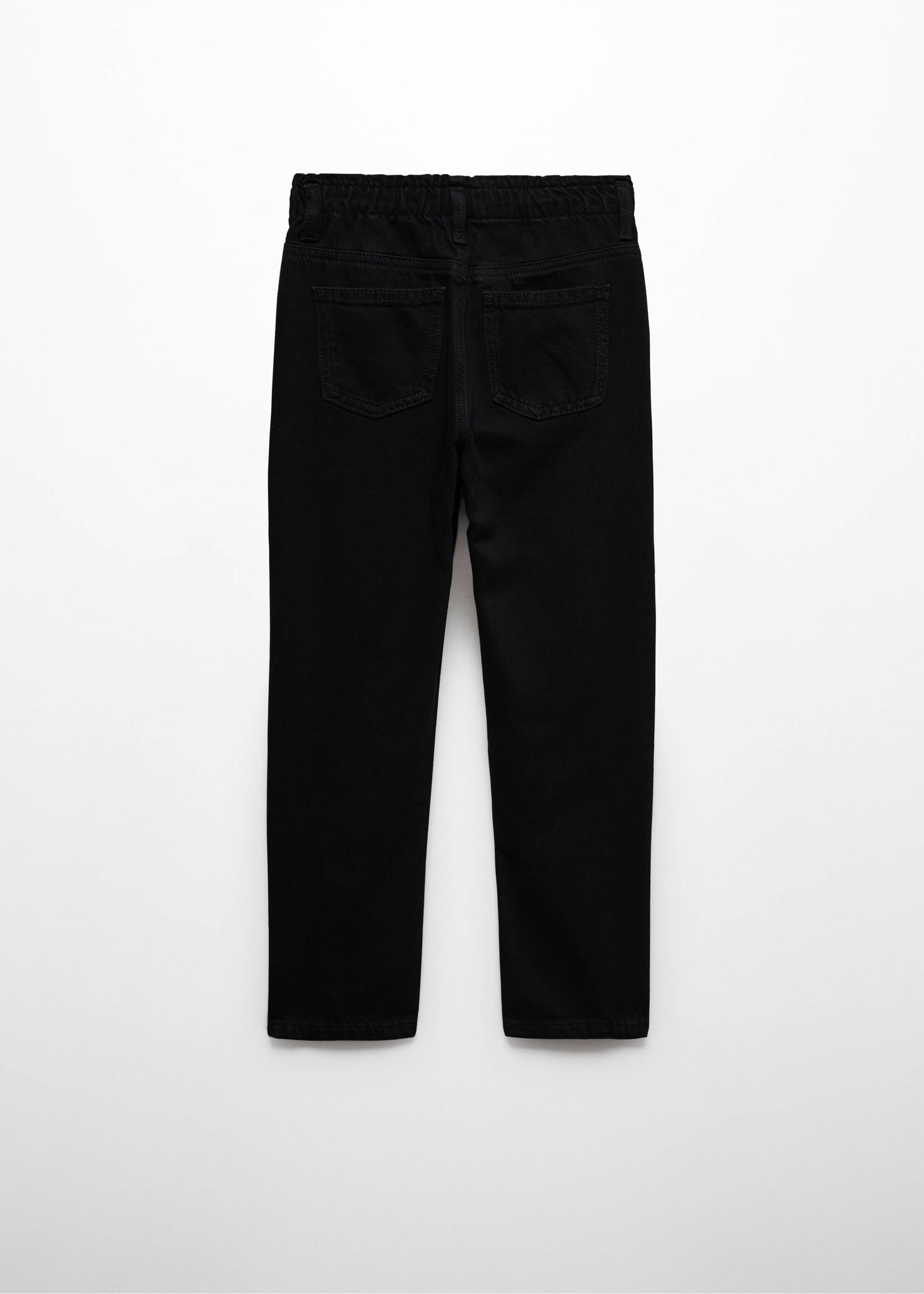Jeans paperbag - Reverso del artículo, Denim negro. Ref: 67000684-00.