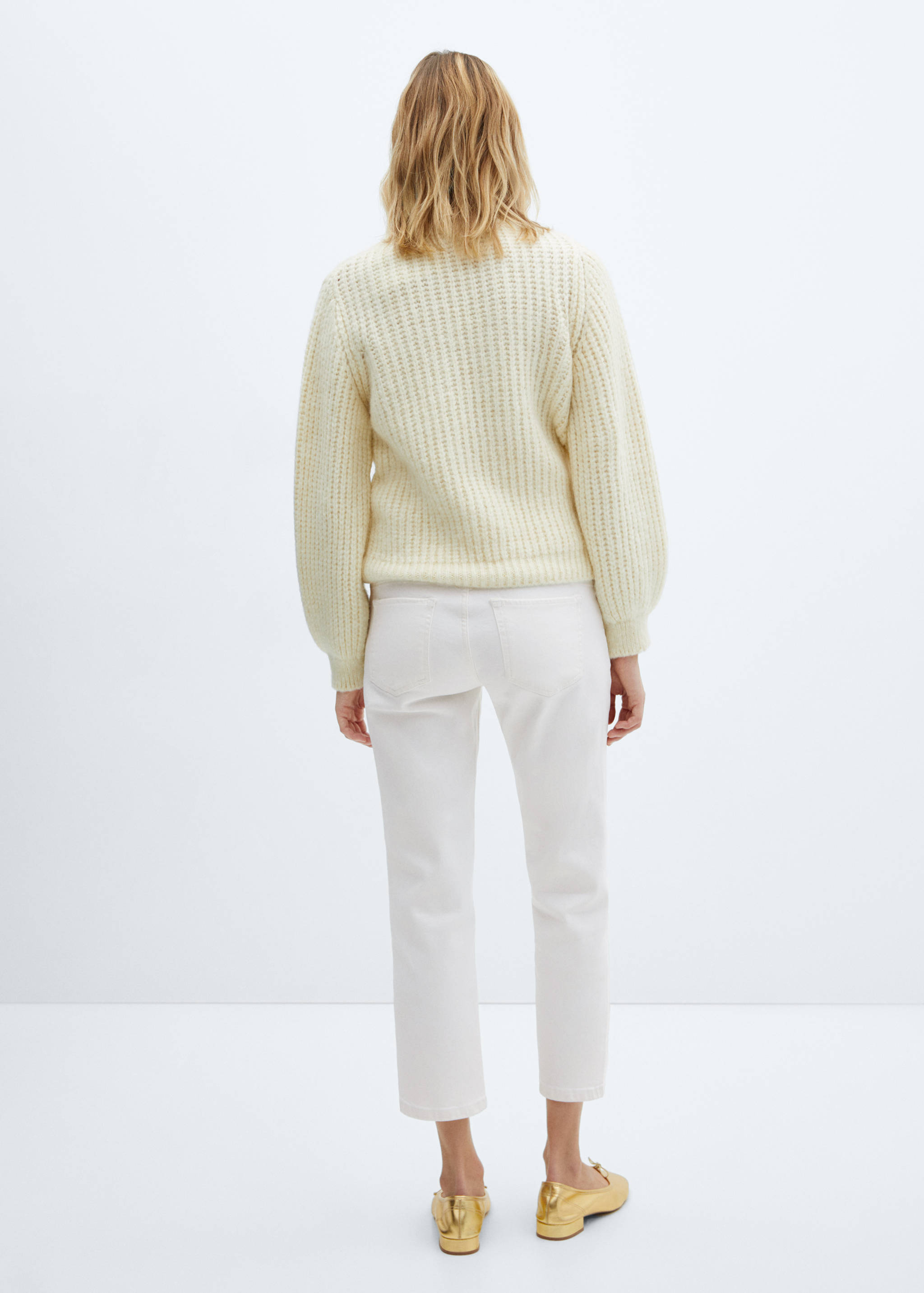 Прямые джинсы для будущей мамы - Обратная сторона изделия