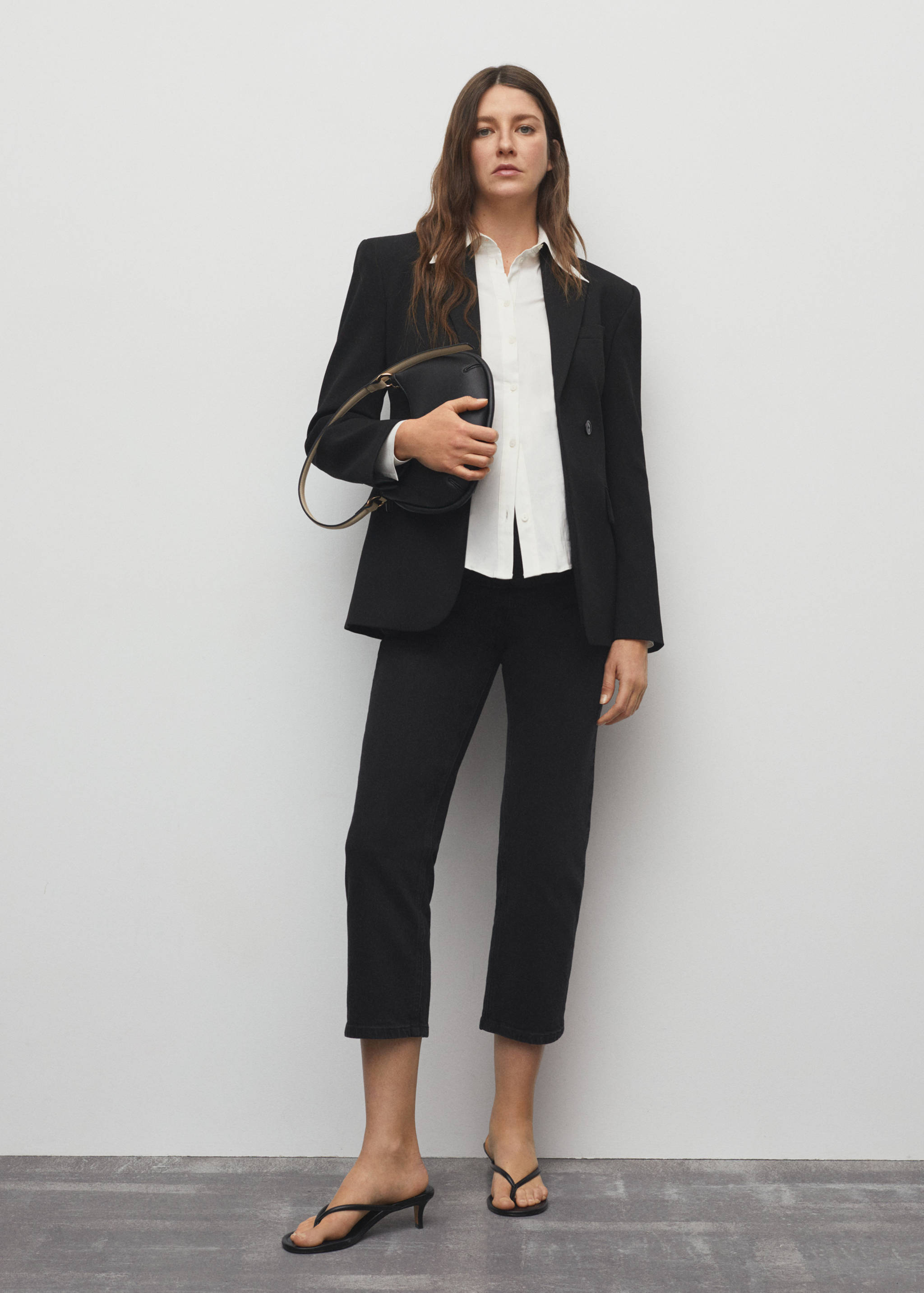 Прямые джинсы для будущей мамы - Общий план