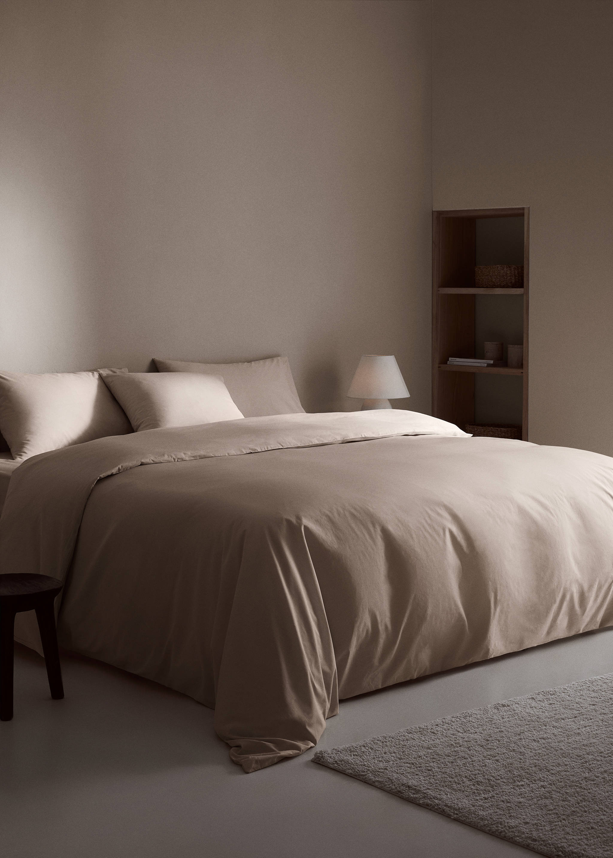 Cotton duvet cover Queen bed - General plane