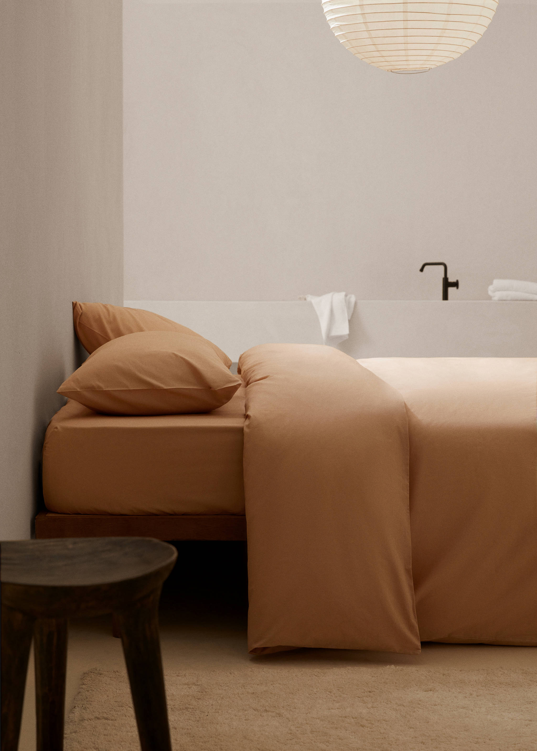 Cotton duvet cover Queen bed - General plane
