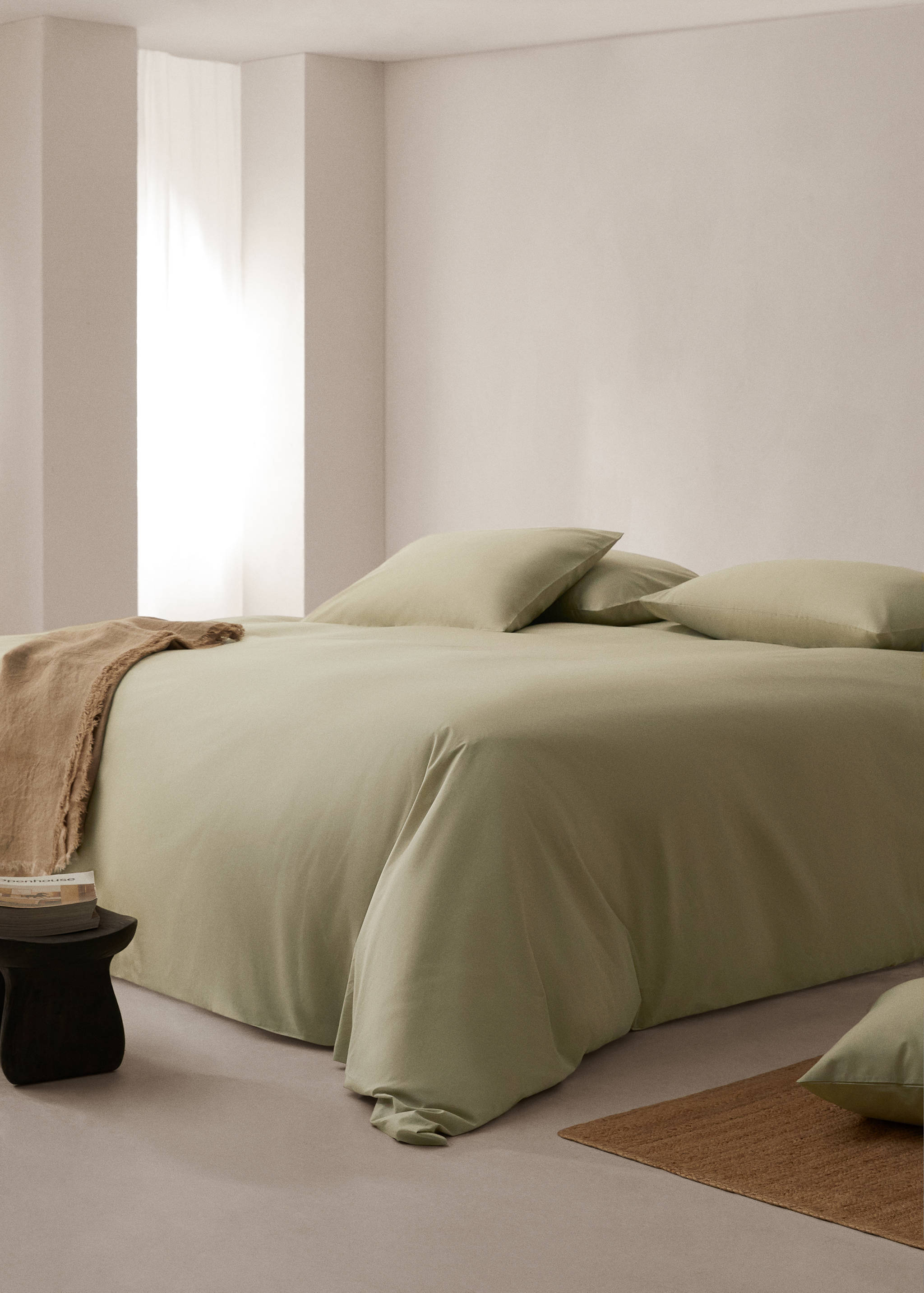 Cotton duvet cover Queen bed - General plane