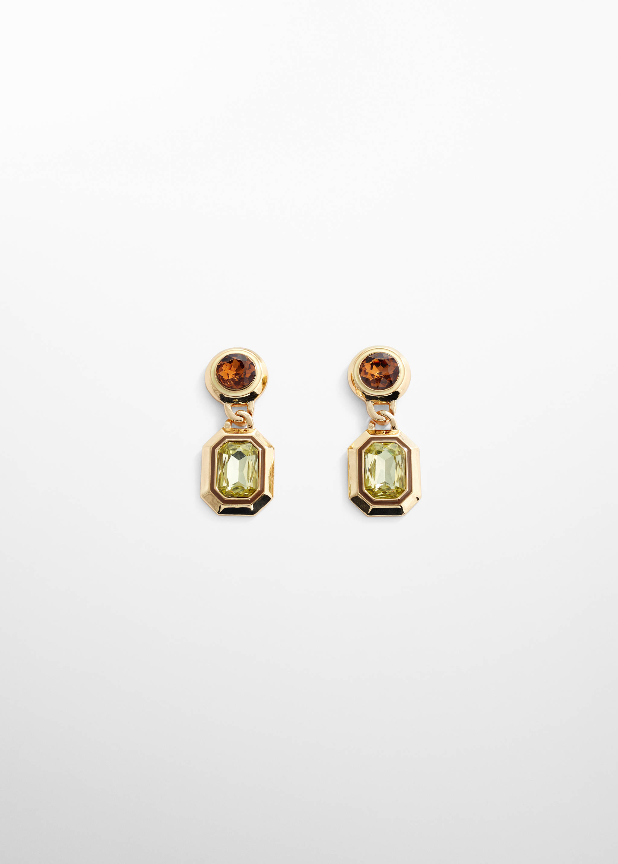 Boucles d’oreilles cristaux à facettes - Article sans modèle