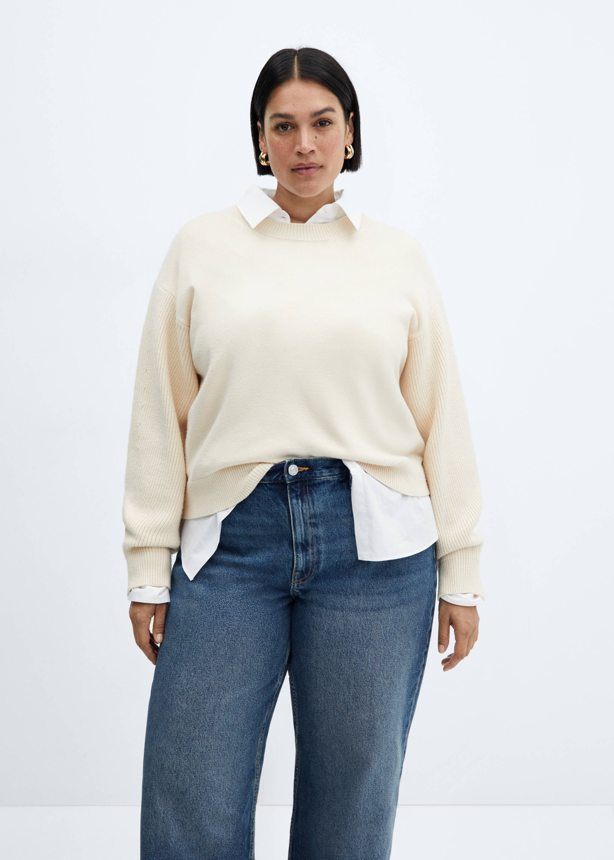 Джинсы с широкими штанинами и высокой посадкой - Деталь изделия 5