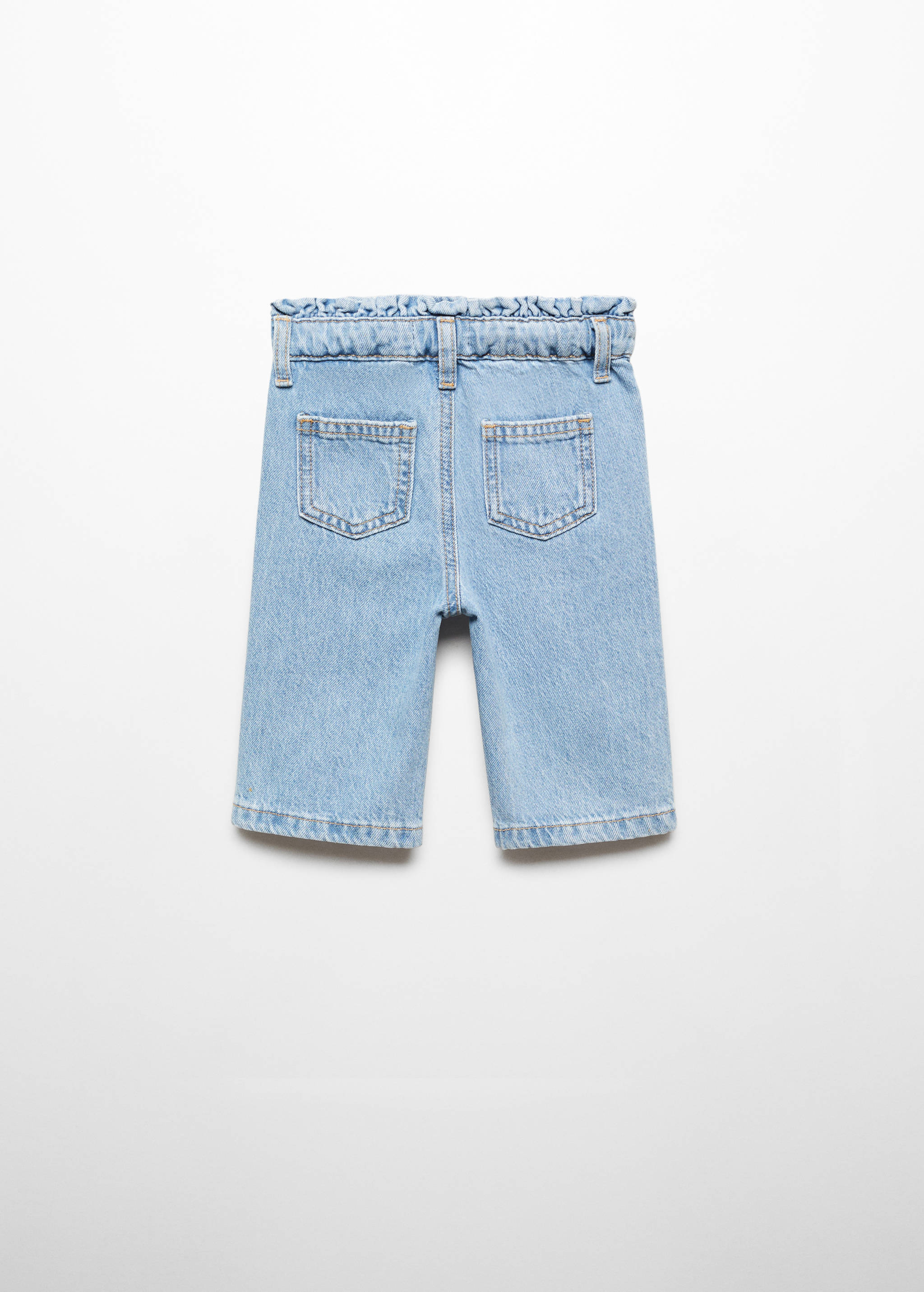 Jeans paperbag de algodão - Verso do artigo