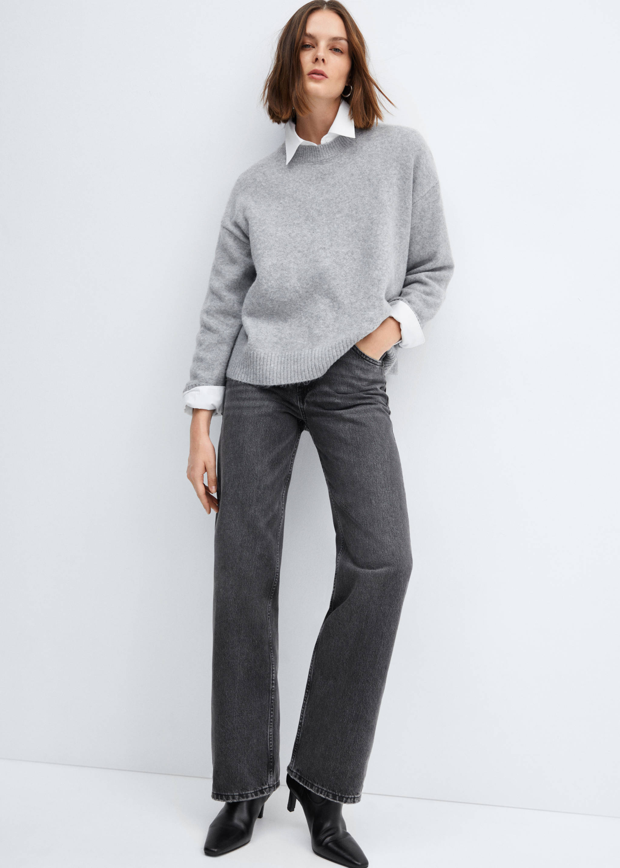 Прямые джинсы с посадкой на талии - Деталь изделия 2