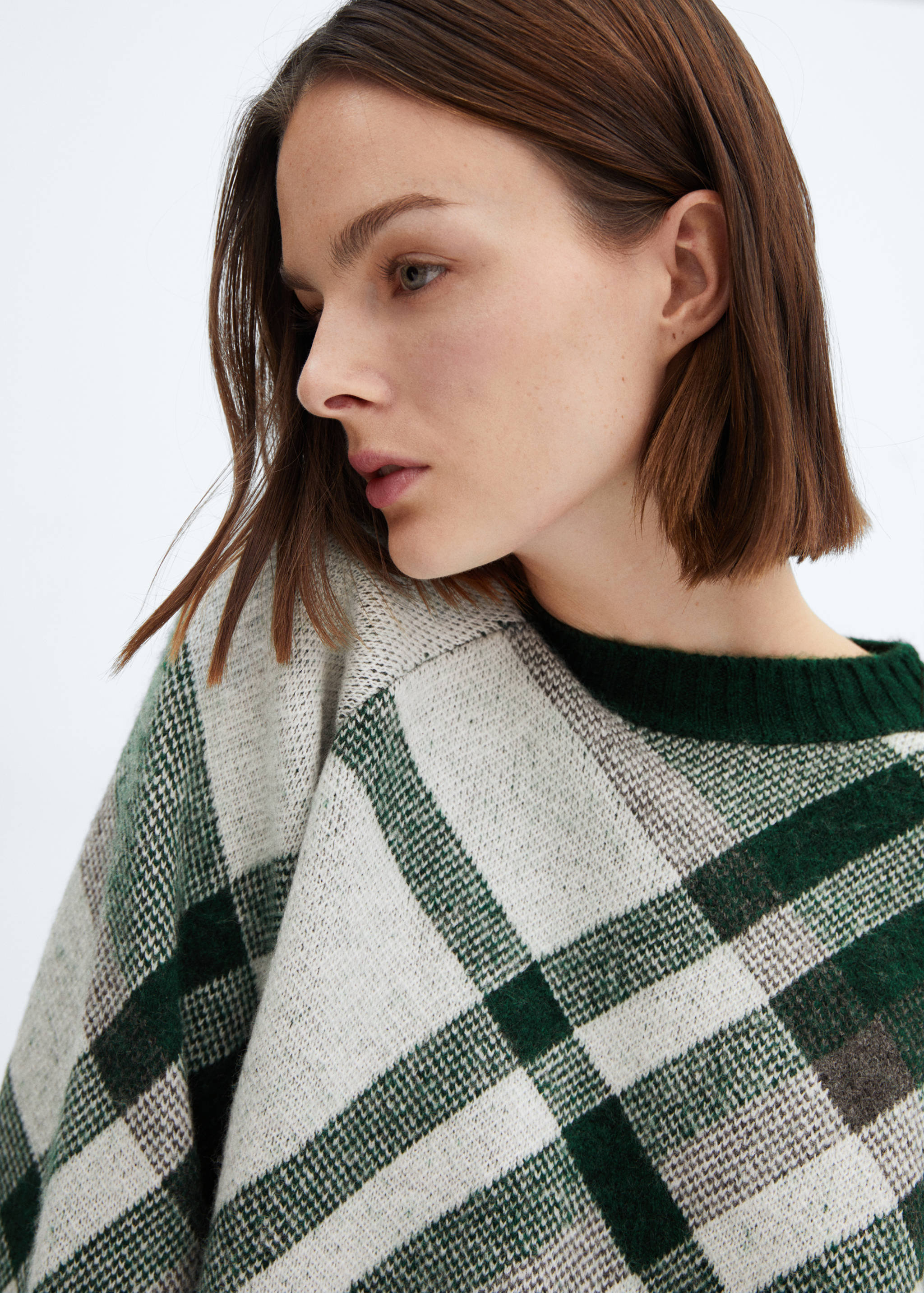 Checks knitted sweater - Details of the article 1