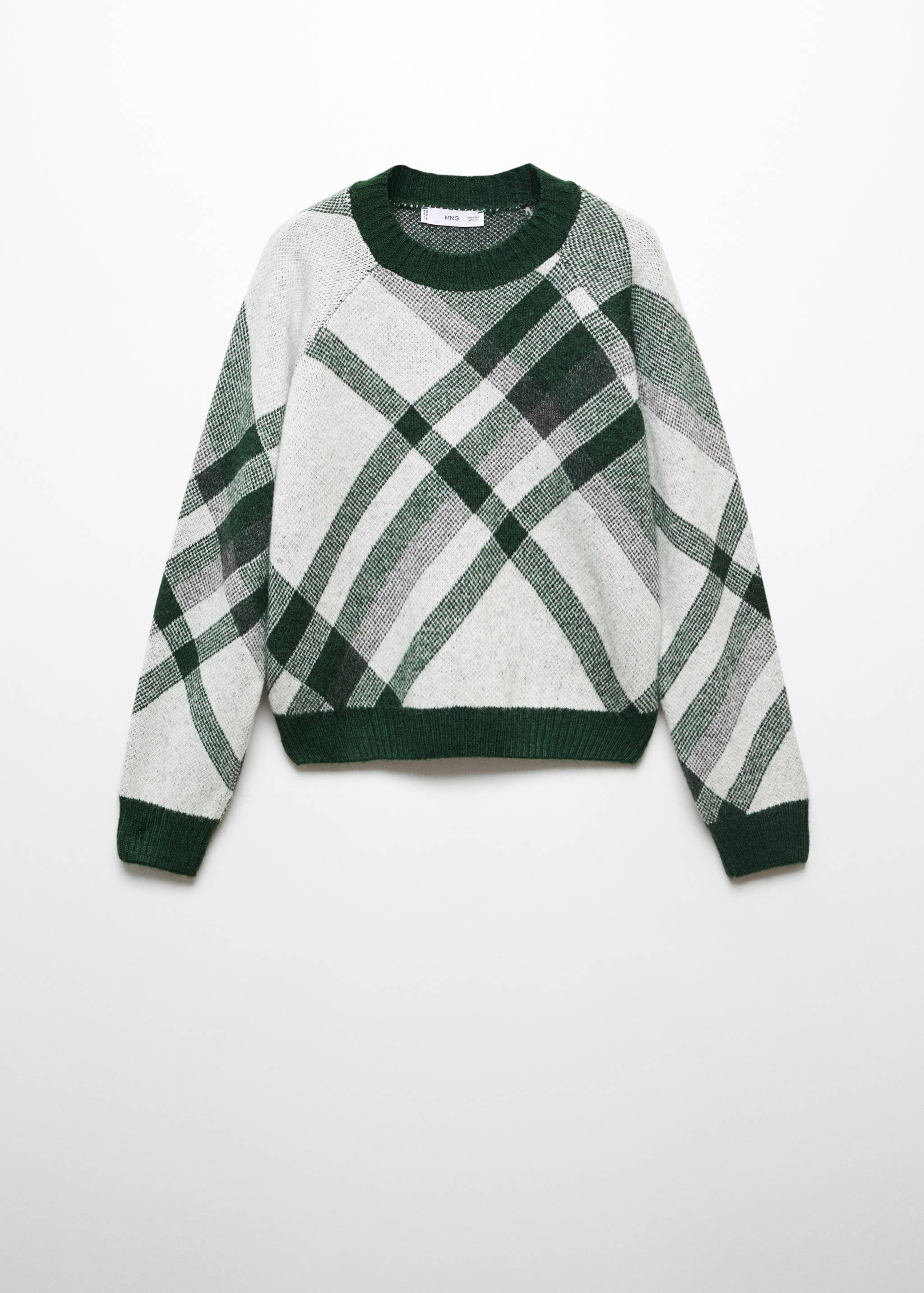 Checks knitted sweater - Article without model