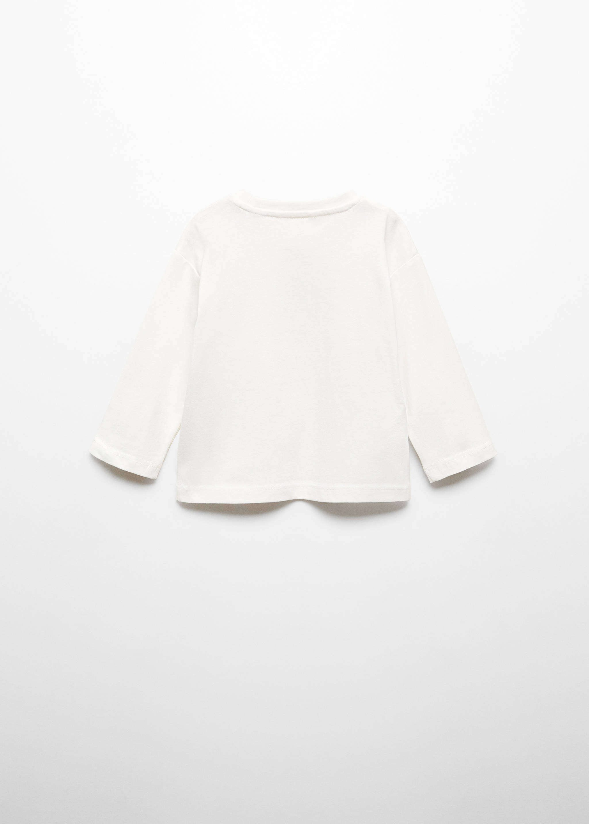Long-sleeved t-shirt with message - Зворотна сторона товару