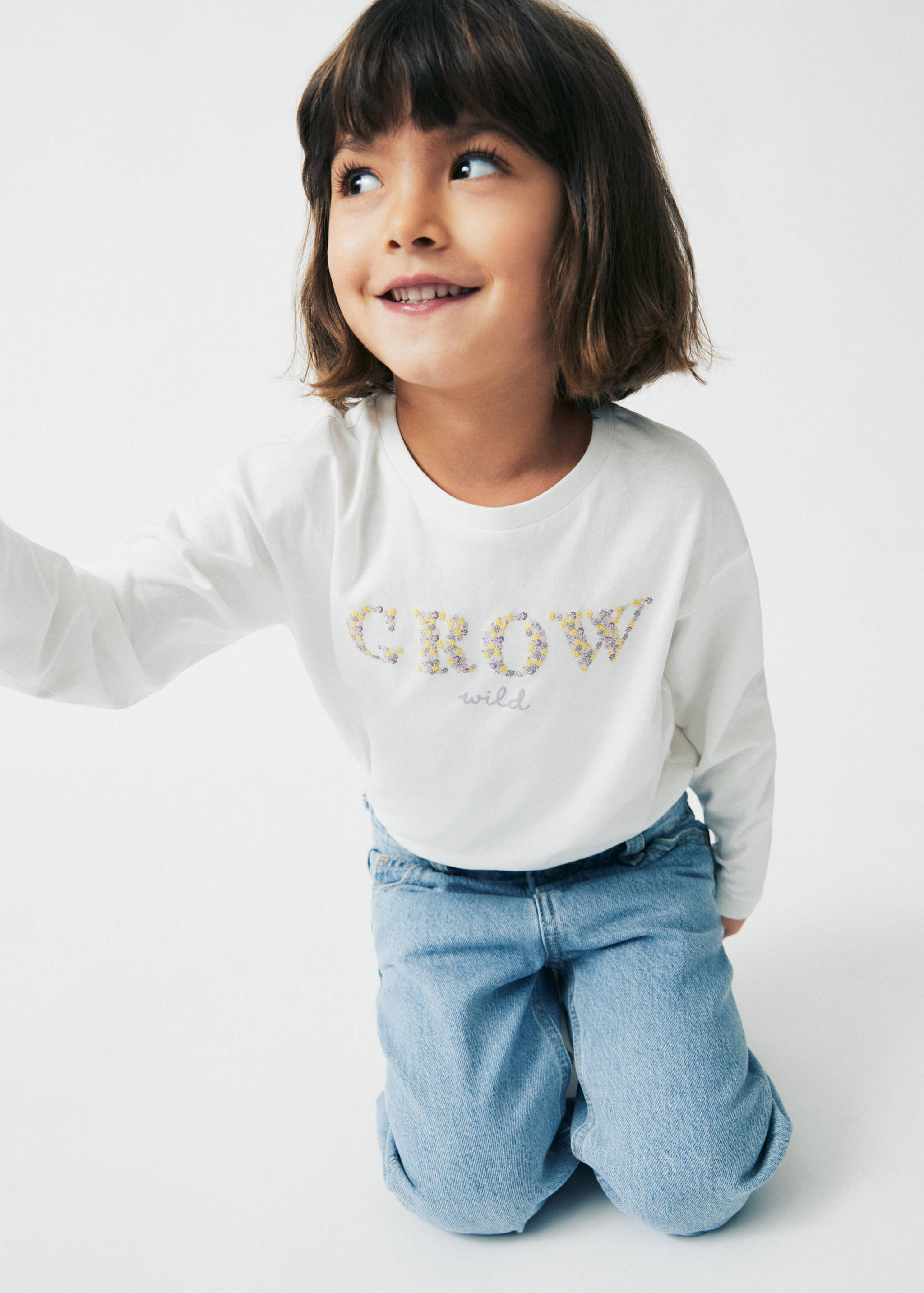 Long-sleeved t-shirt with message - Детальніше про товар 5
