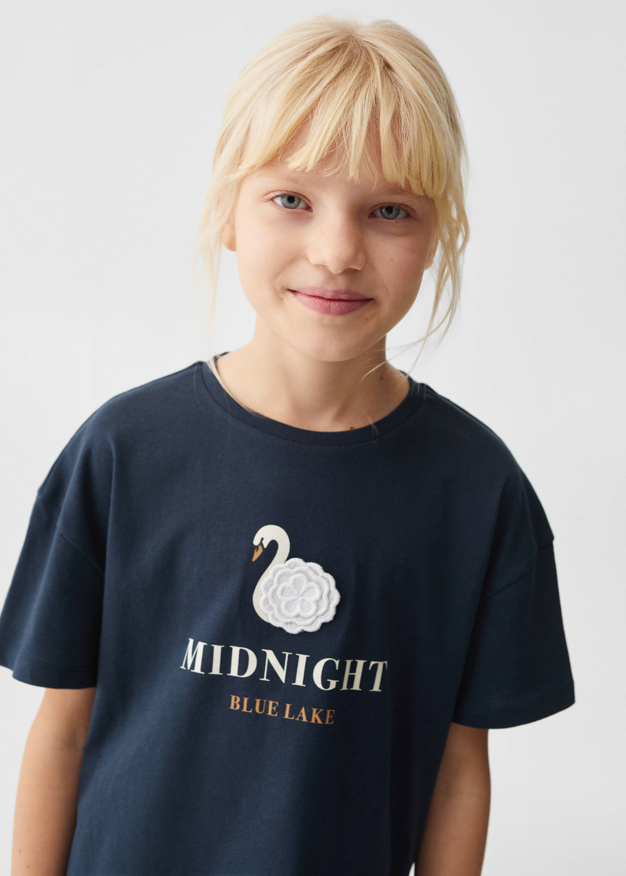 T-shirt com mensagem estampada - Pormenor do artigo 1