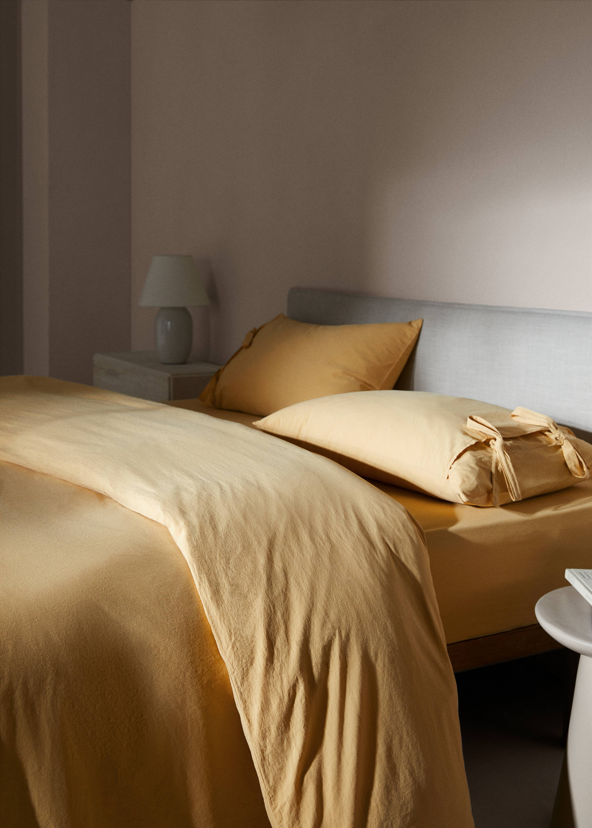 Washed cotton duvet cover for king bed - Details of the article 7