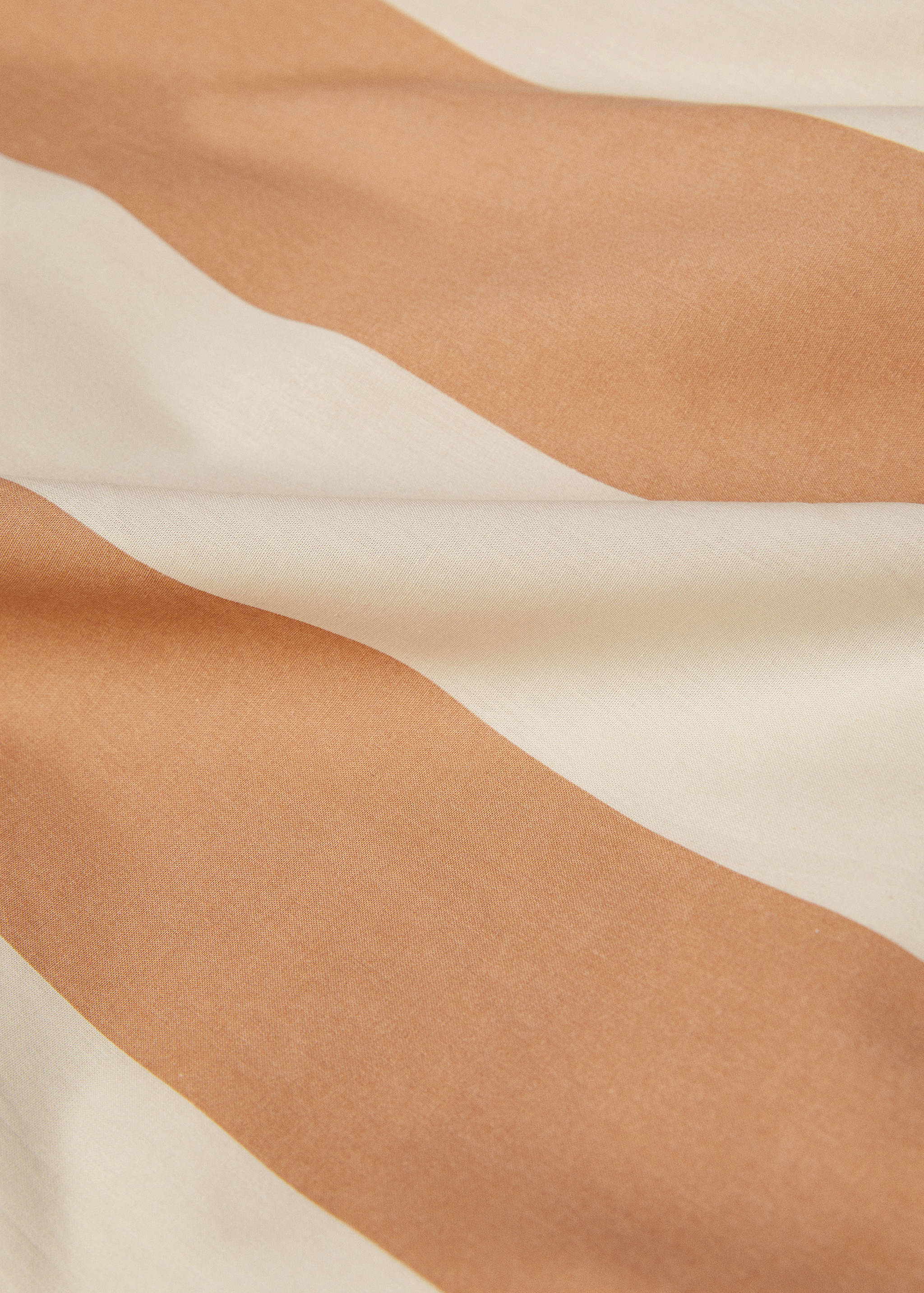 Cotton duvet cover with contrast stripe design king bed - Details of the article 1