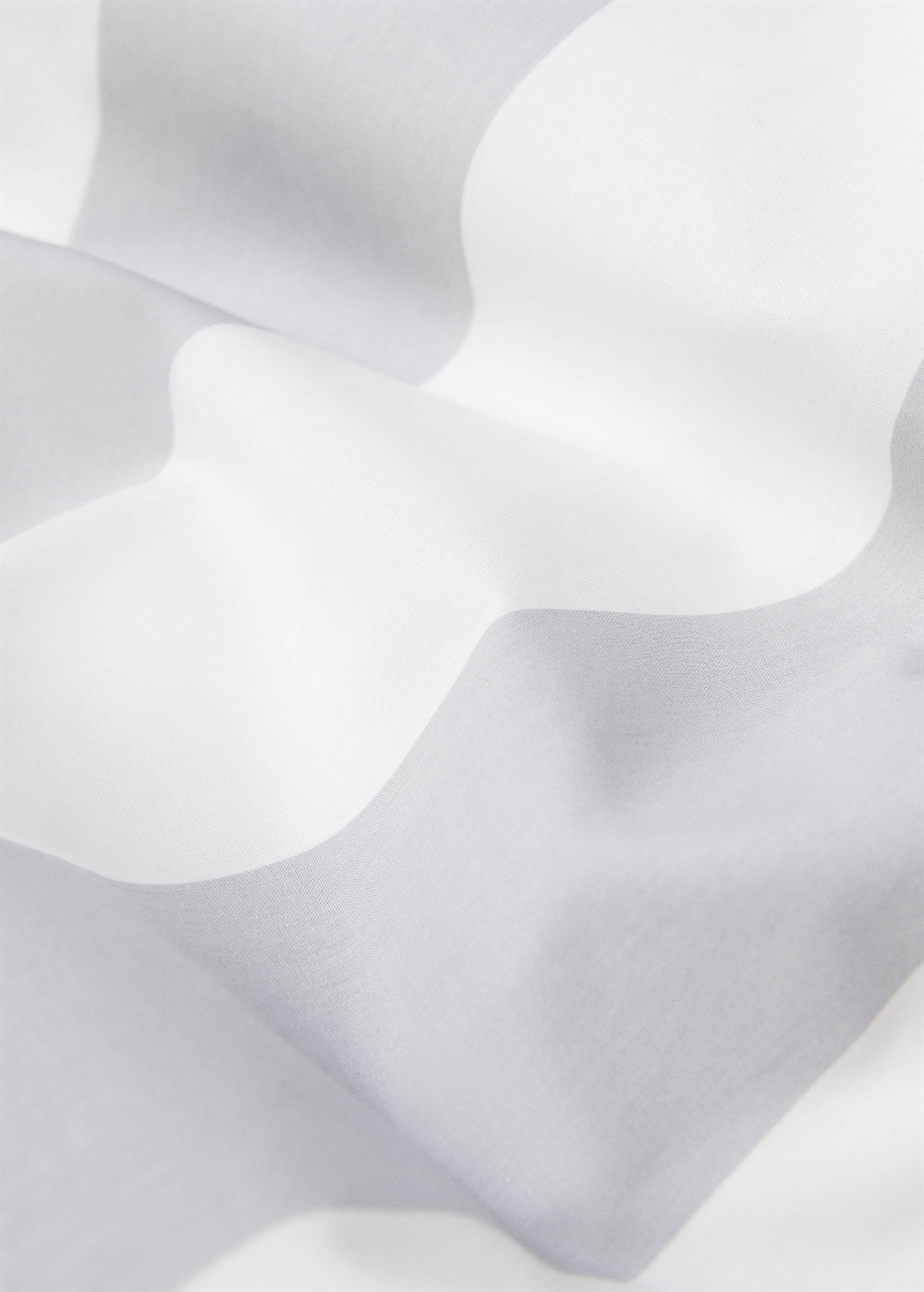 Cotton duvet cover with contrast stripe design king bed - Details of the article 2