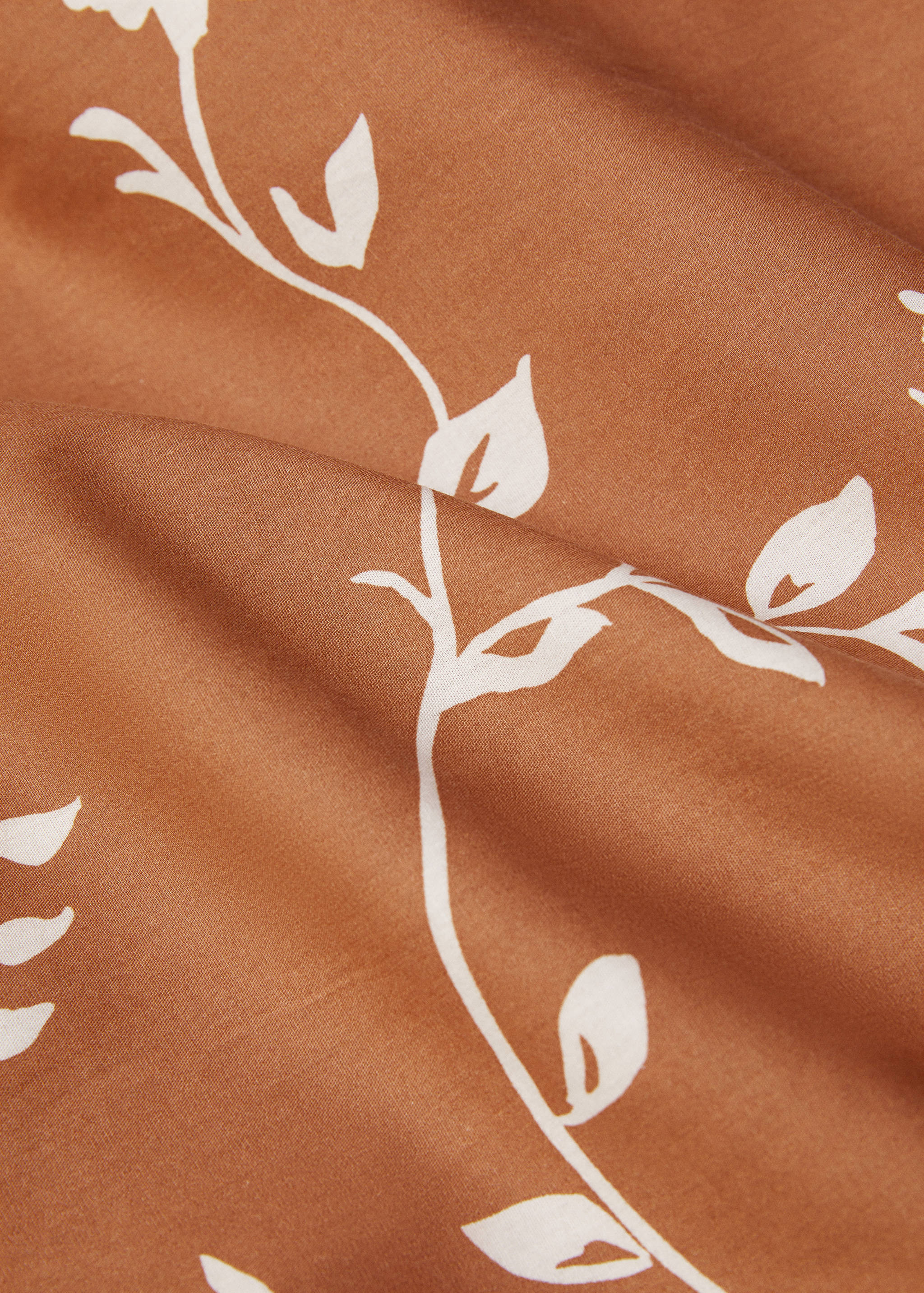 Housse de couette fleurs terracotta Lit 150/160 cm - Détail de l'article 2