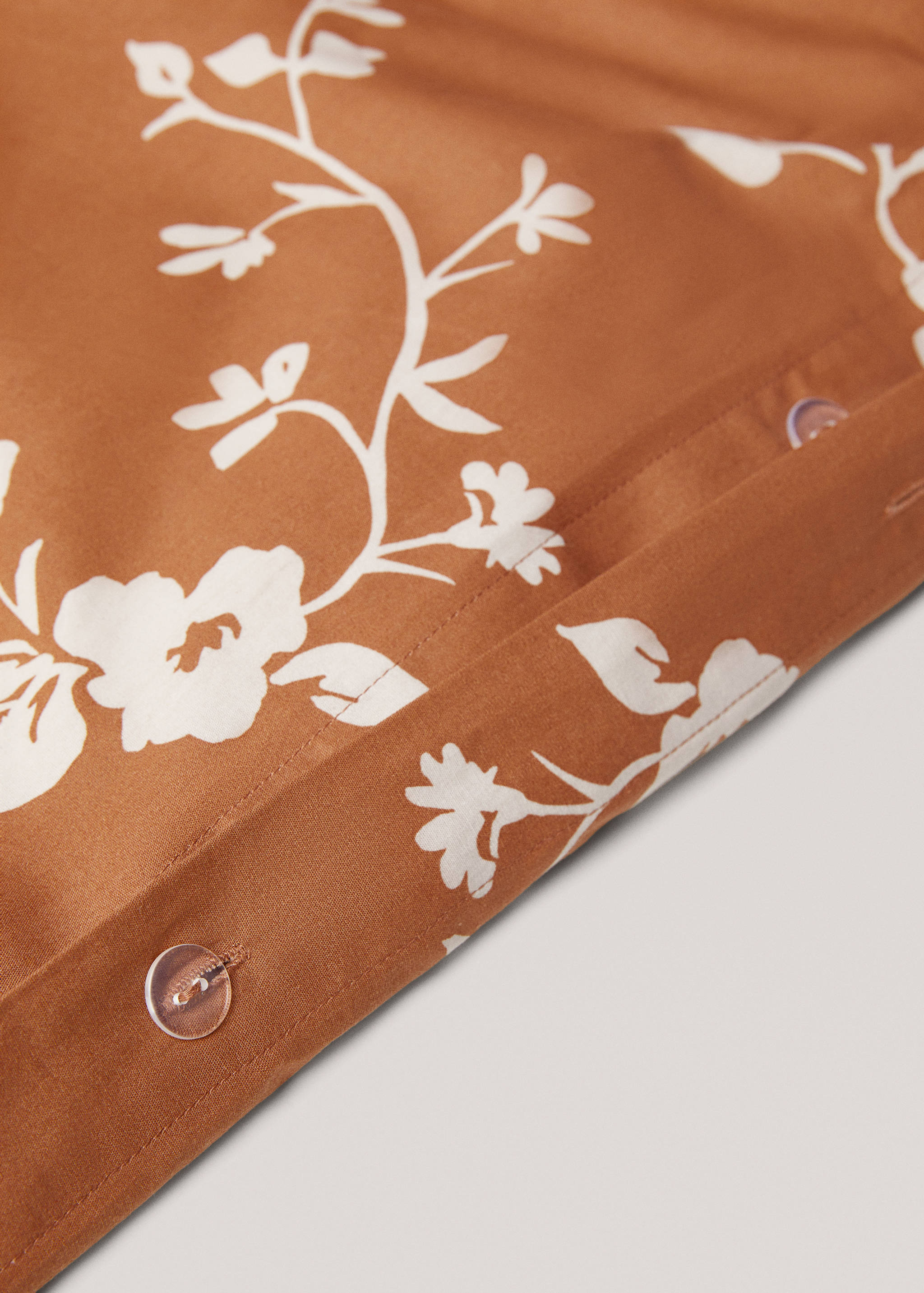Housse de couette fleurs terracotta Lit 150/160 cm - Détail de l'article 3