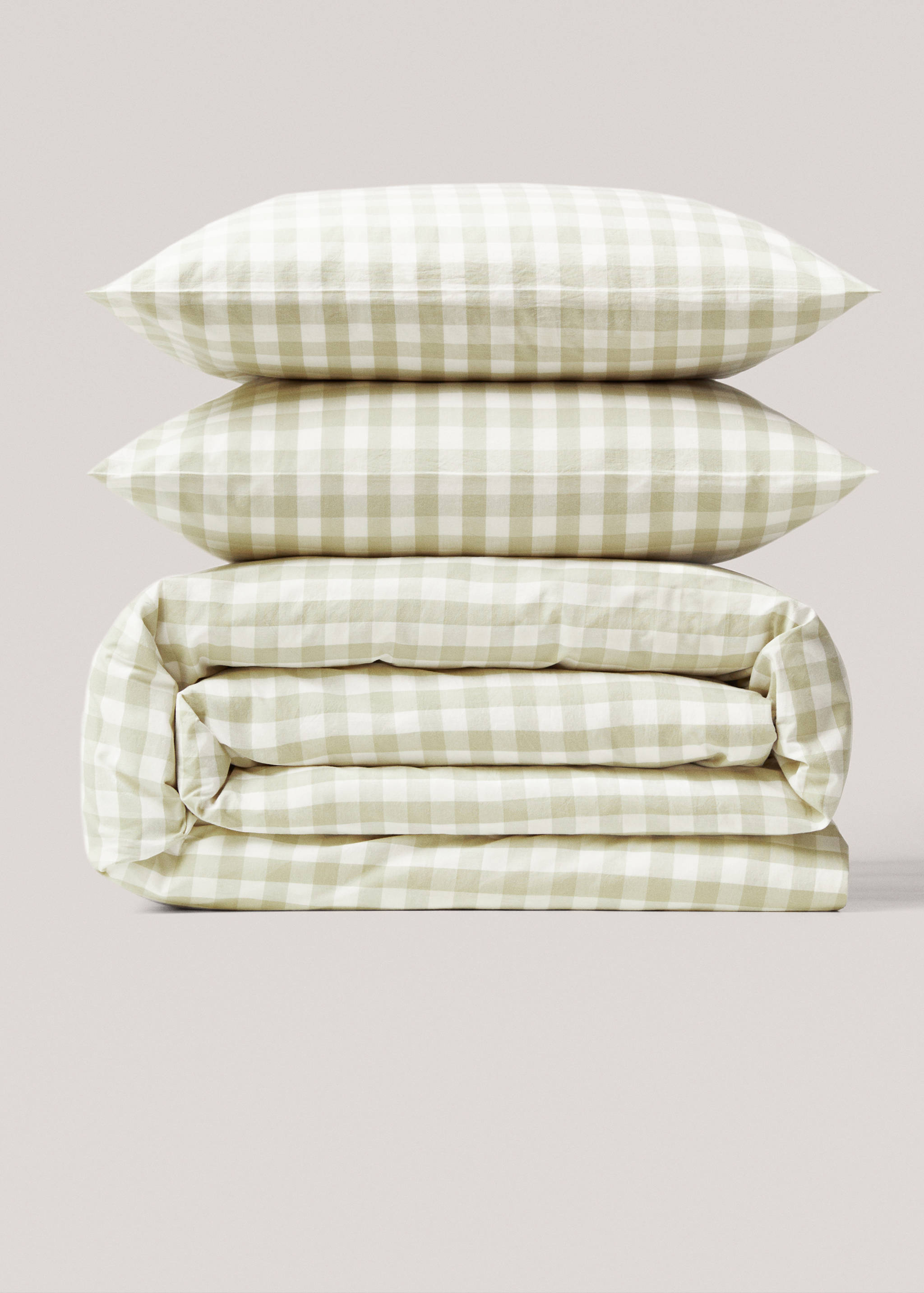 Check cotton duvet cover Superking bed - Article without model