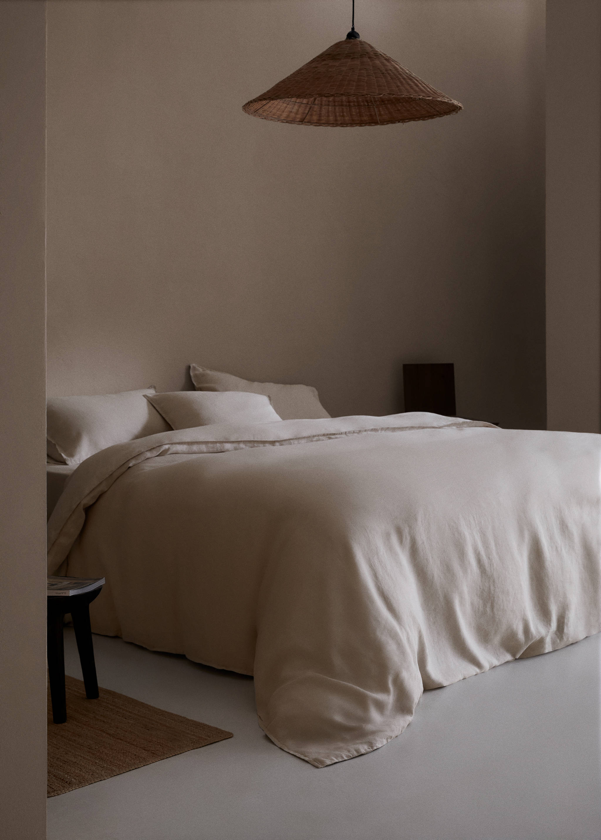 100% linen duvet cover Single bed - General plane