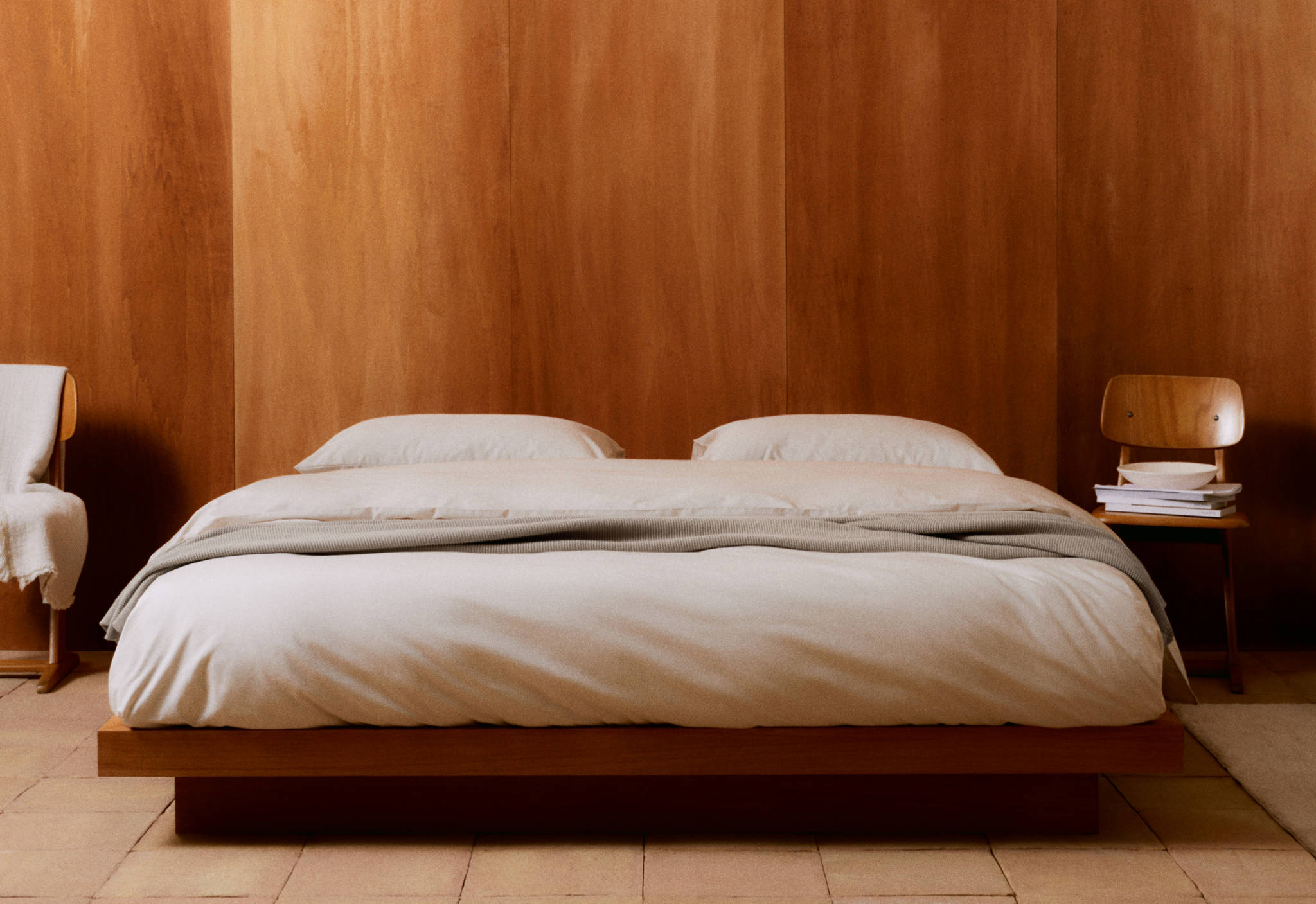 Bettbezug aus 100 % Leinen für 135 cm Bett - Panoramaansicht
