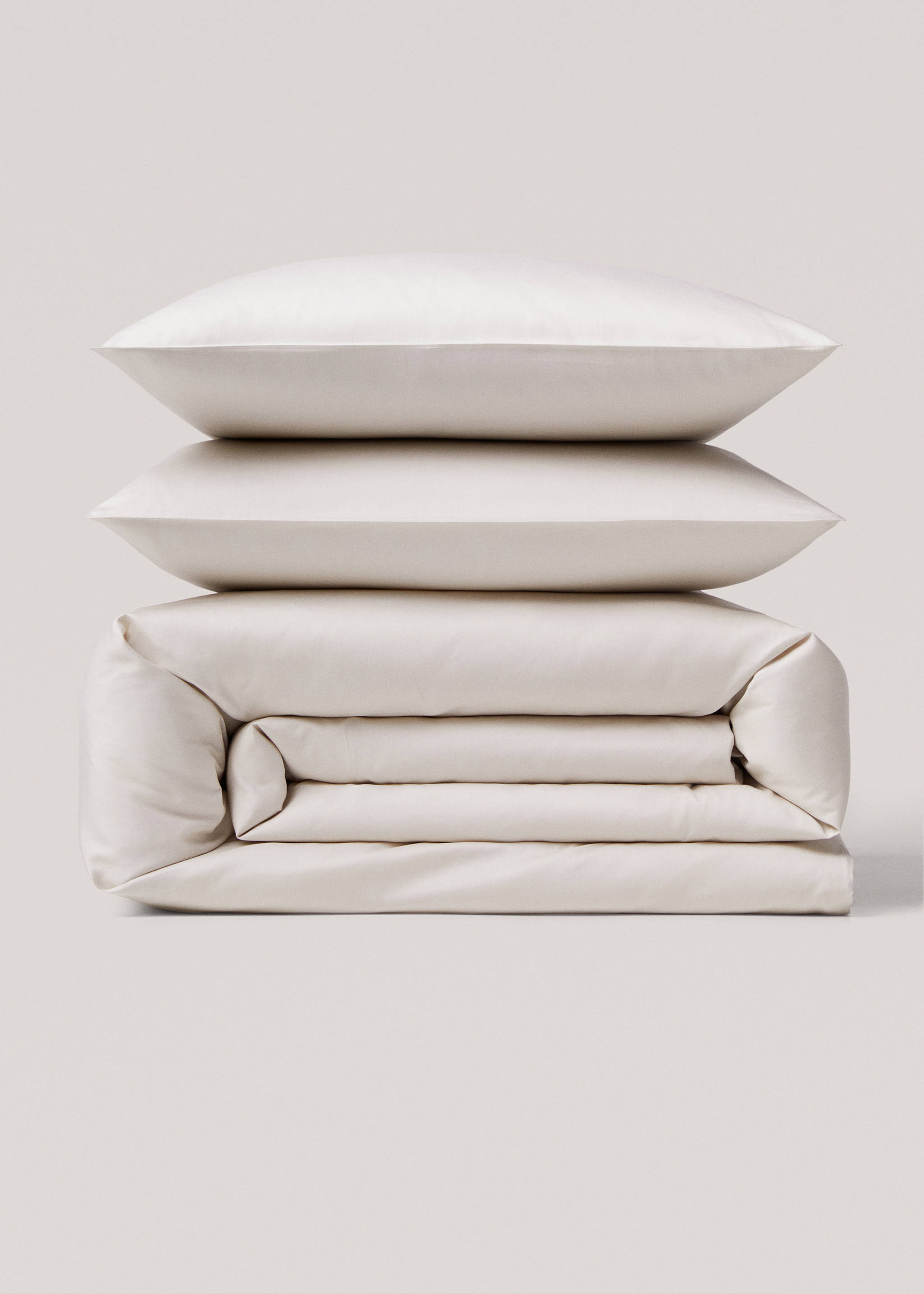 Satin duvet cover for king bed - Article without model