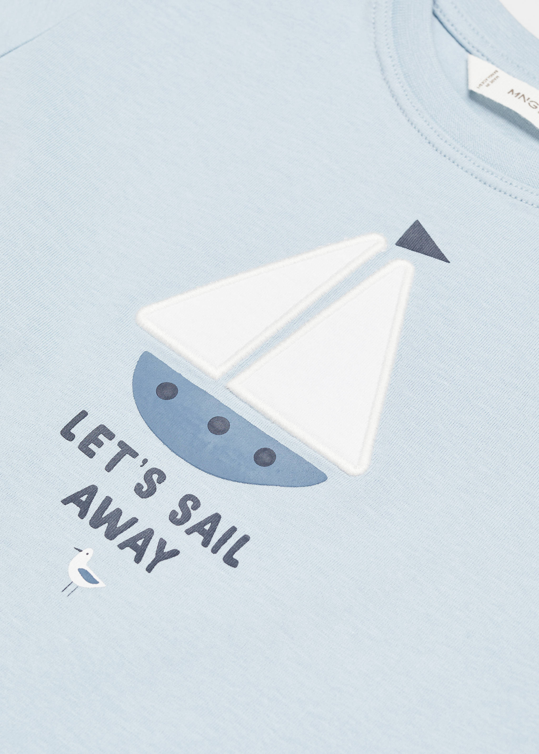 T-shirt imprimé détails brodés - Détail de l'article 8