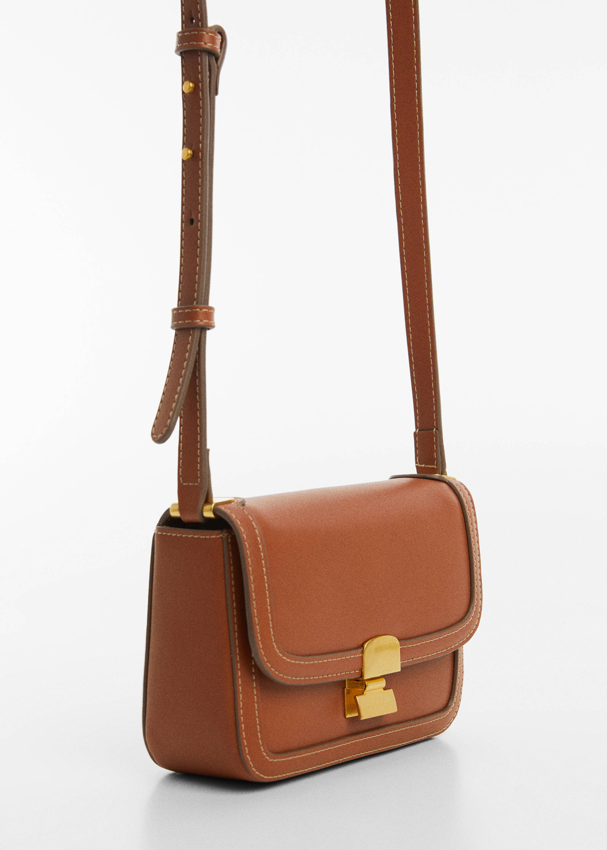 Crossbody bag with flap - Medium plane