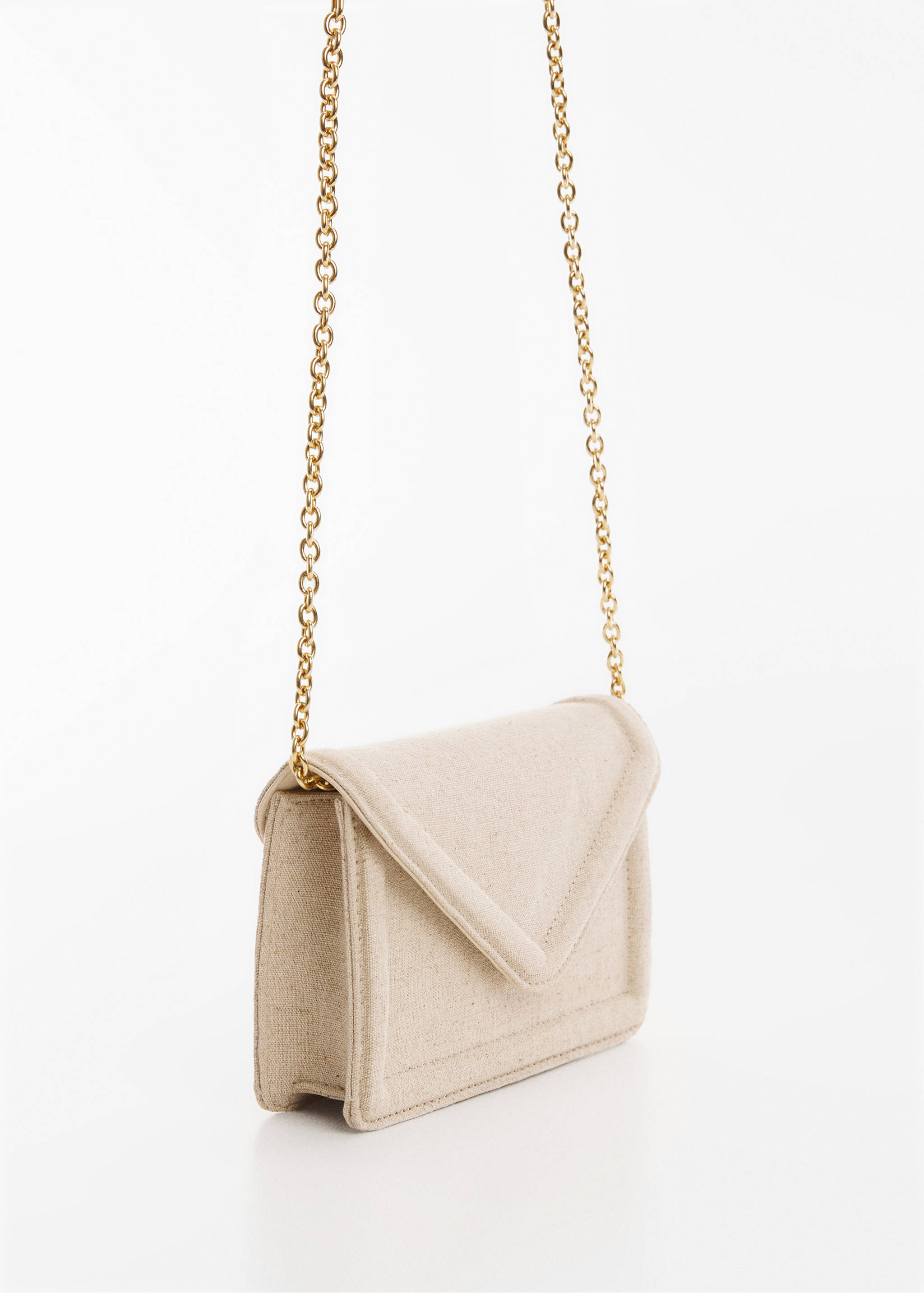 Textured bag with flap - Medium plane