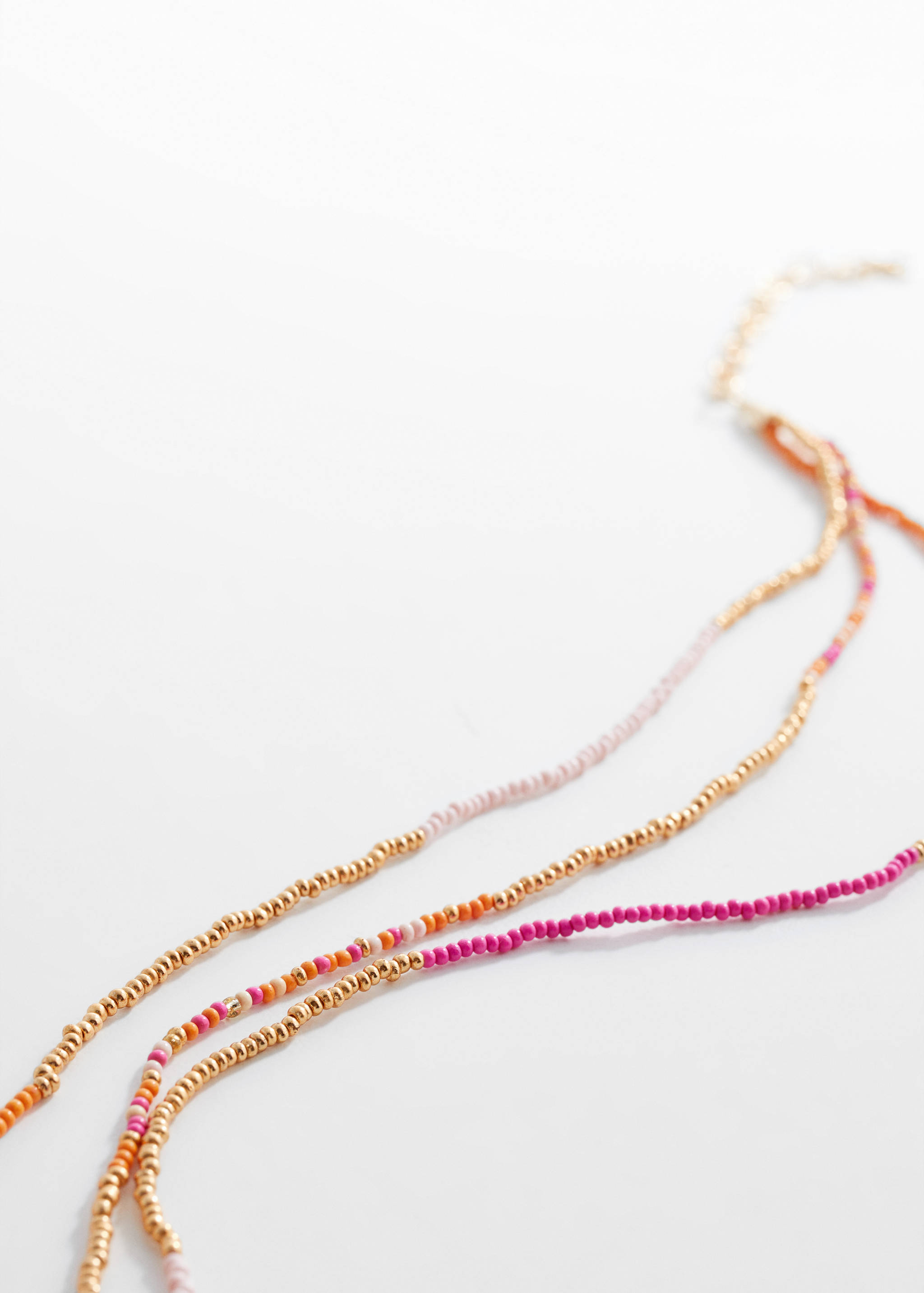 Collier perles combinées - Plan moyen