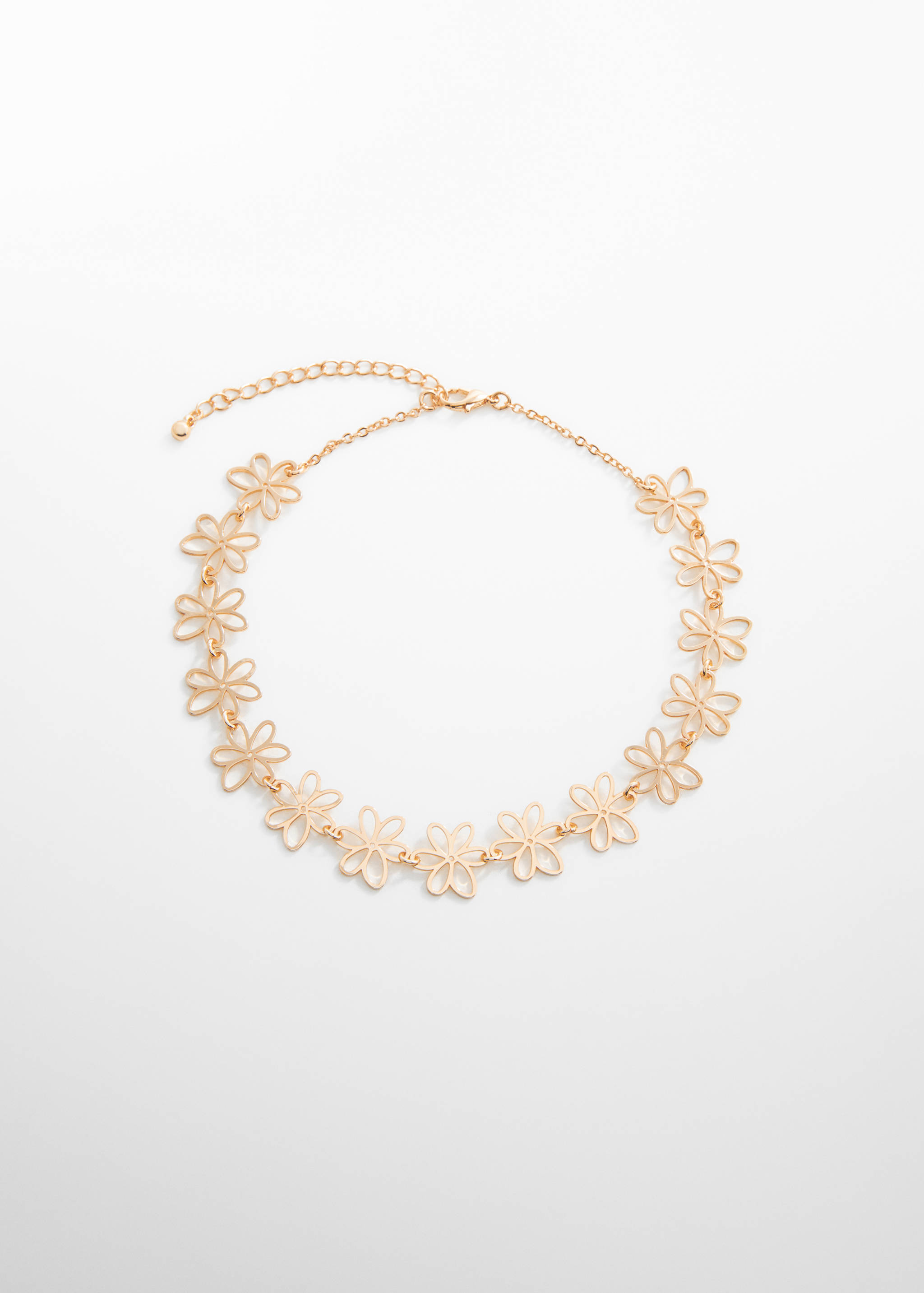 Collier perles fleurs - Article sans modèle