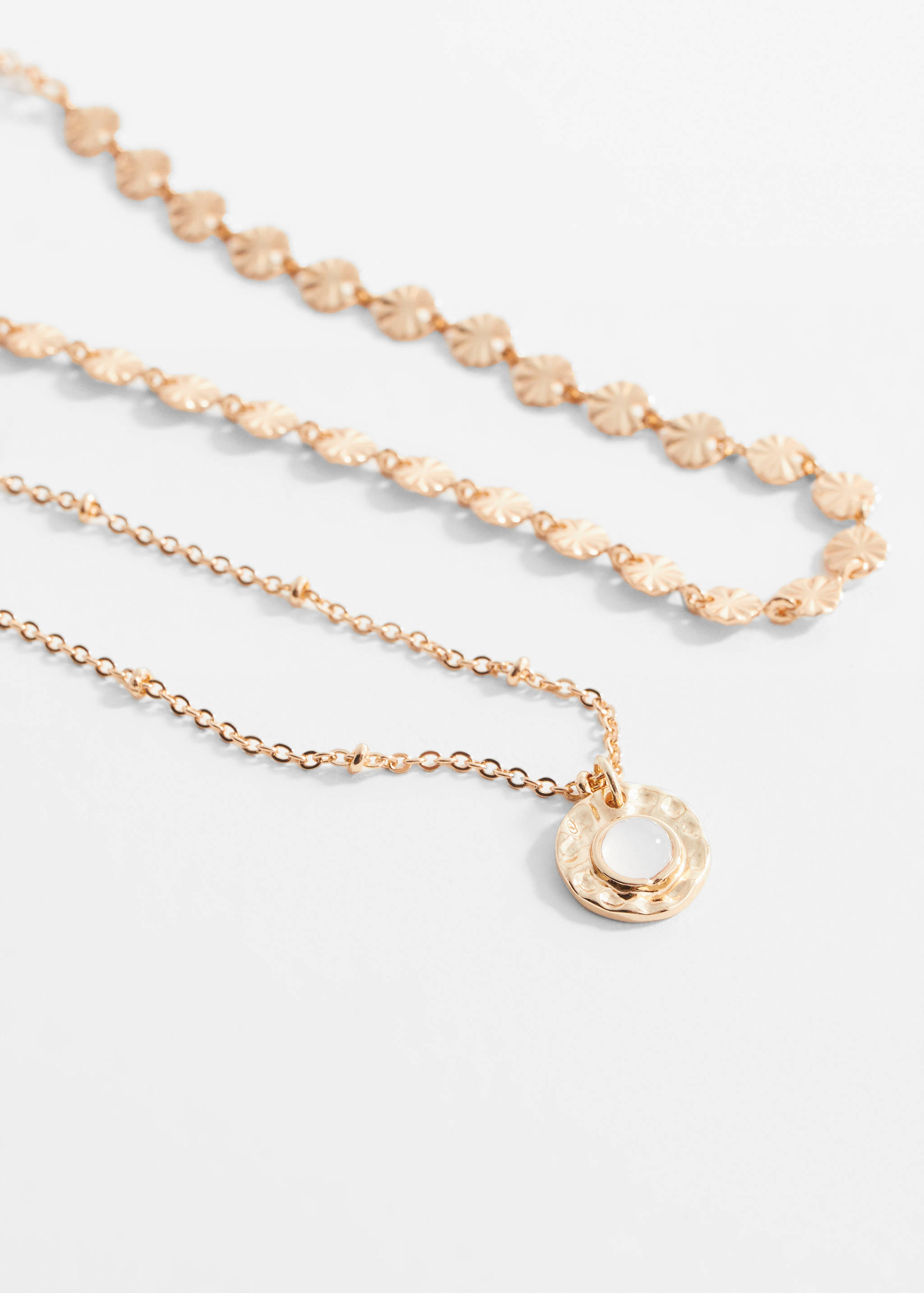 Lot 2 colliers pendentifs - Plan moyen