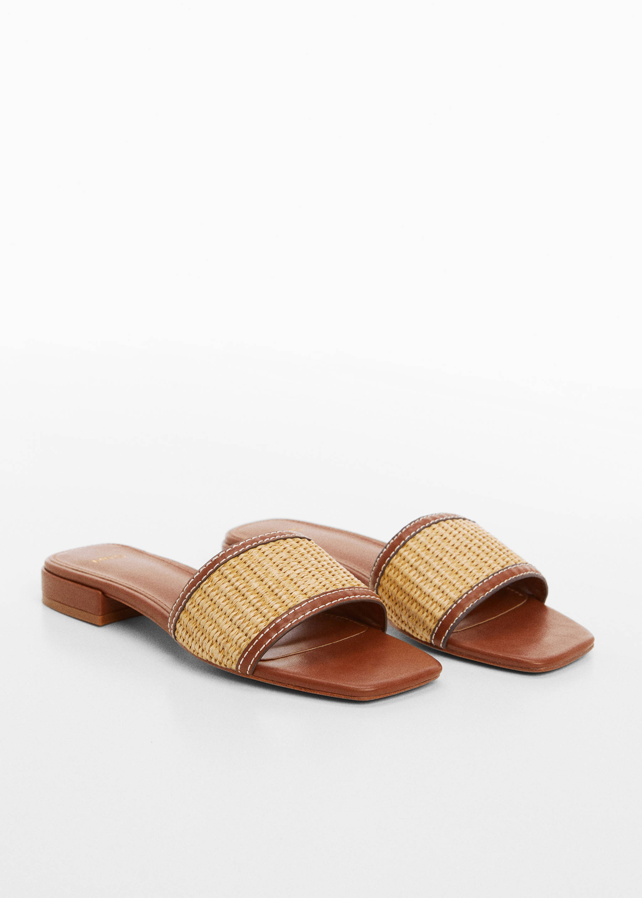 Raffia strap sandal - Medium plane