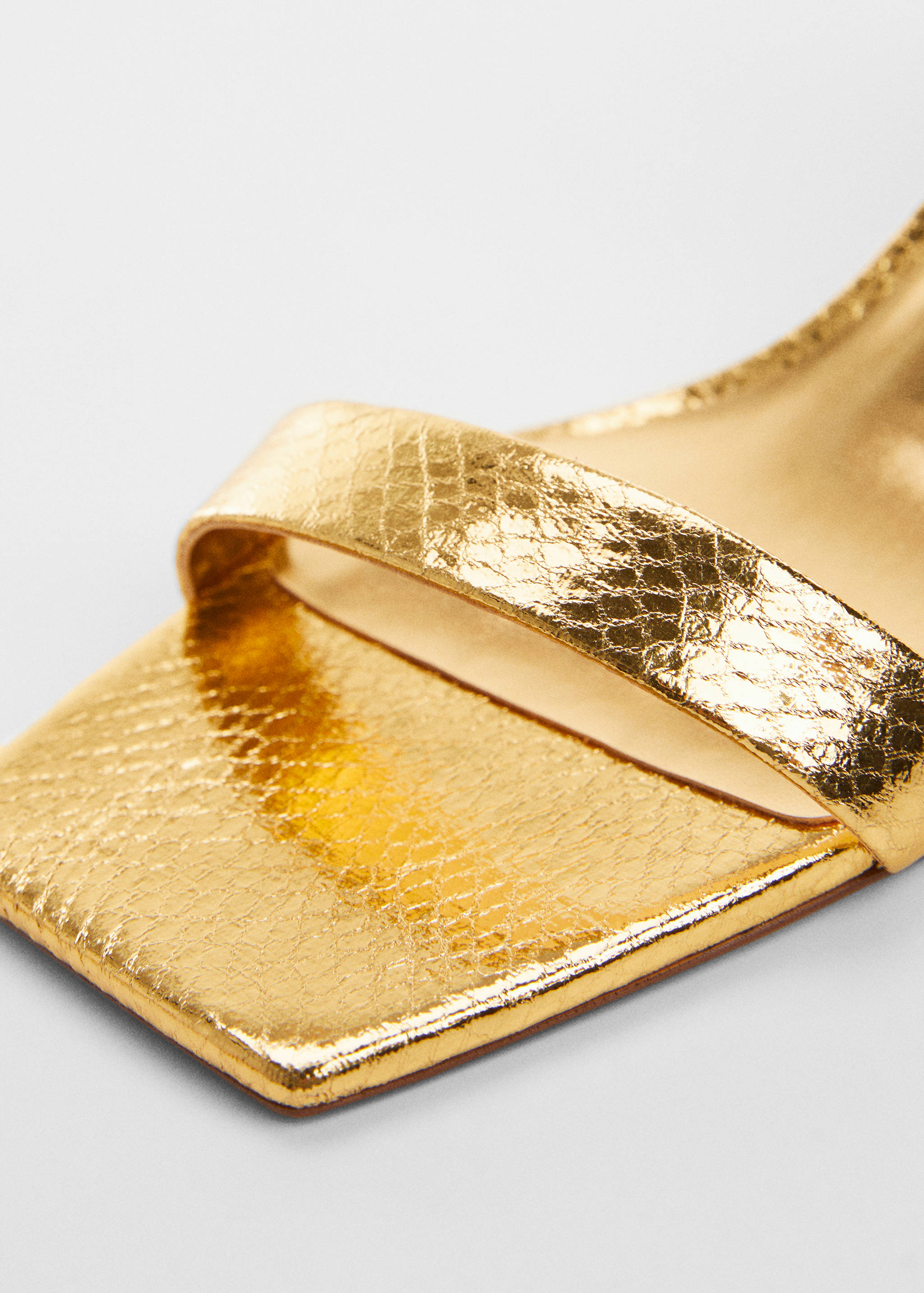 Metallic snake sandals - Details of the article 2