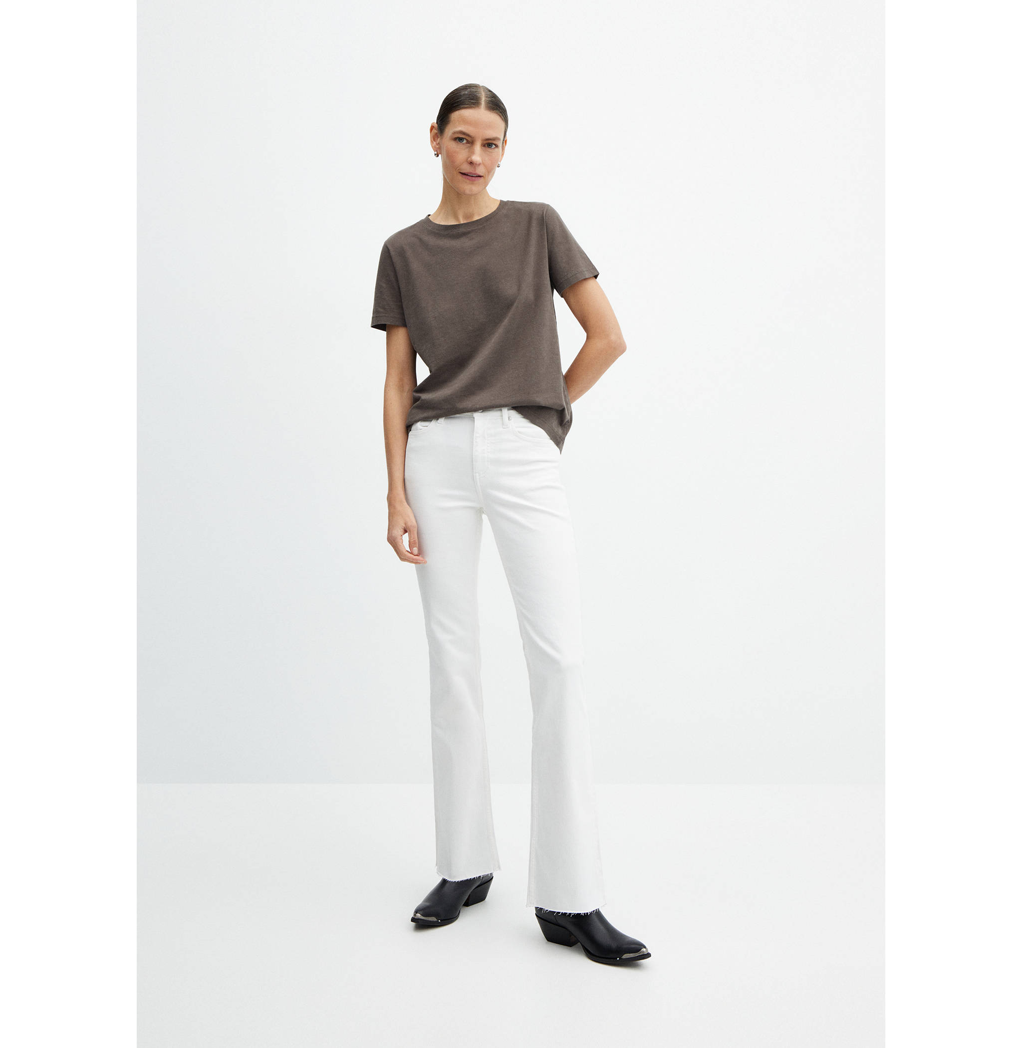 Washed round-neck t-shirt - General plane
