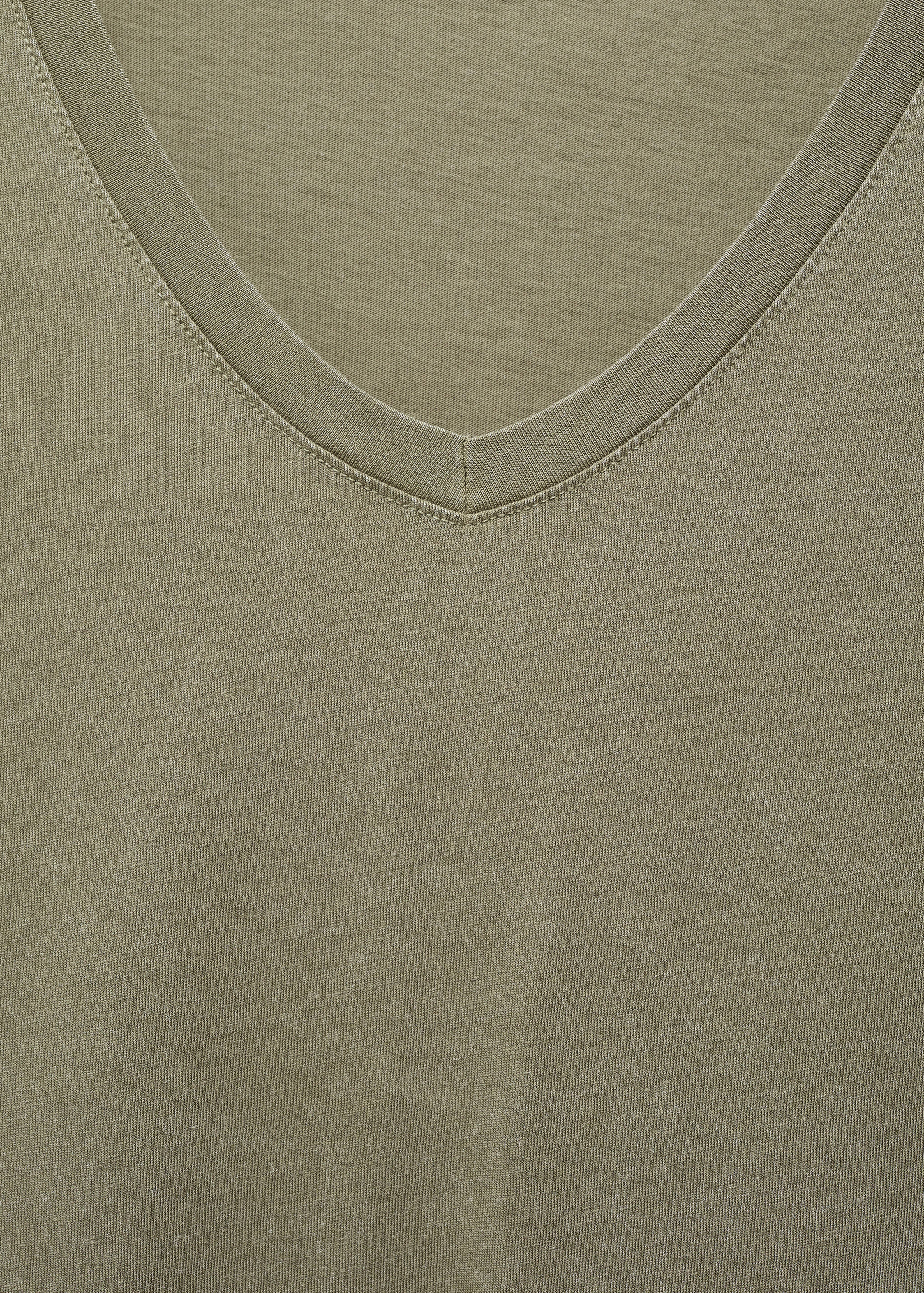 Washed-effect cotton t-shirt - Details of the article 8