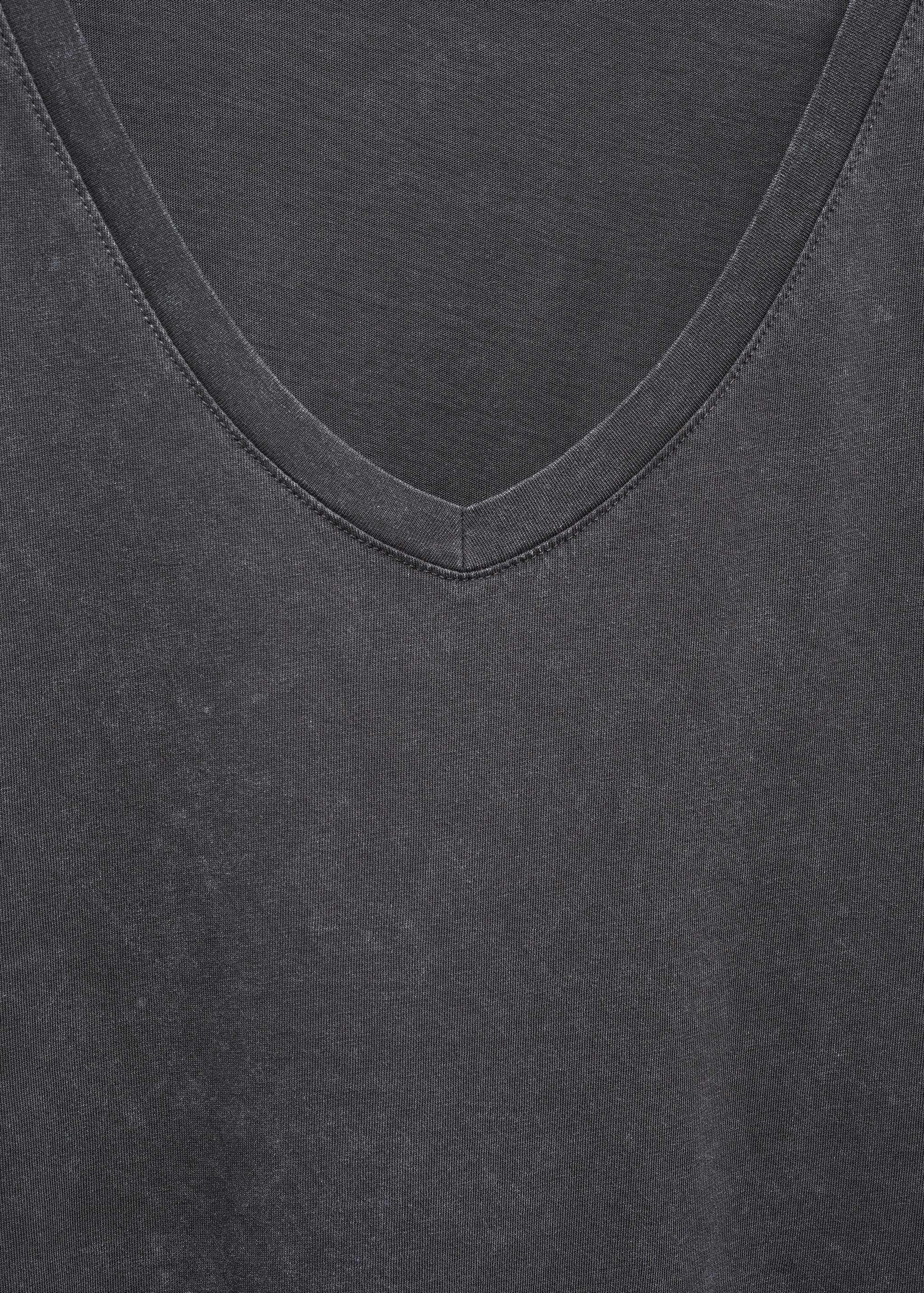 Washed-effect cotton t-shirt - Details of the article 8